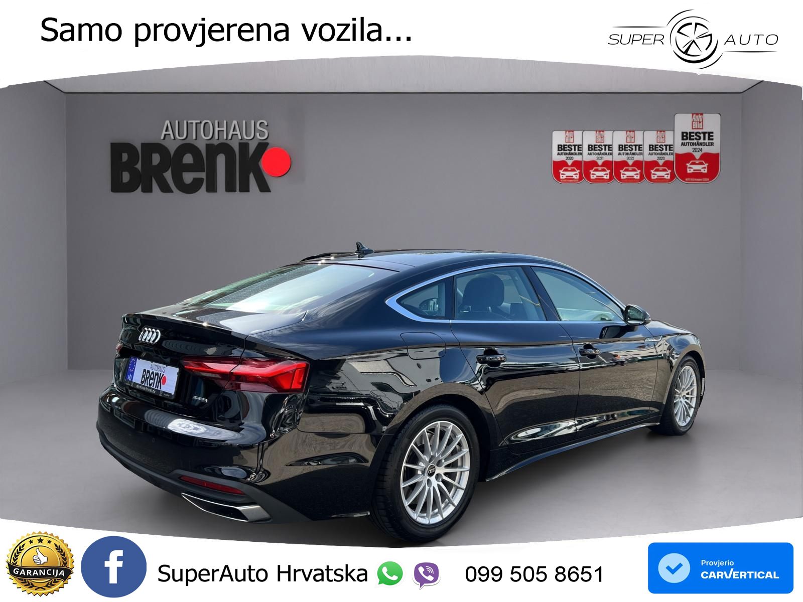 Audi A5 Sportback 45 TFSI (265 KS) quattro S tronic LED+GR SJED+ACC