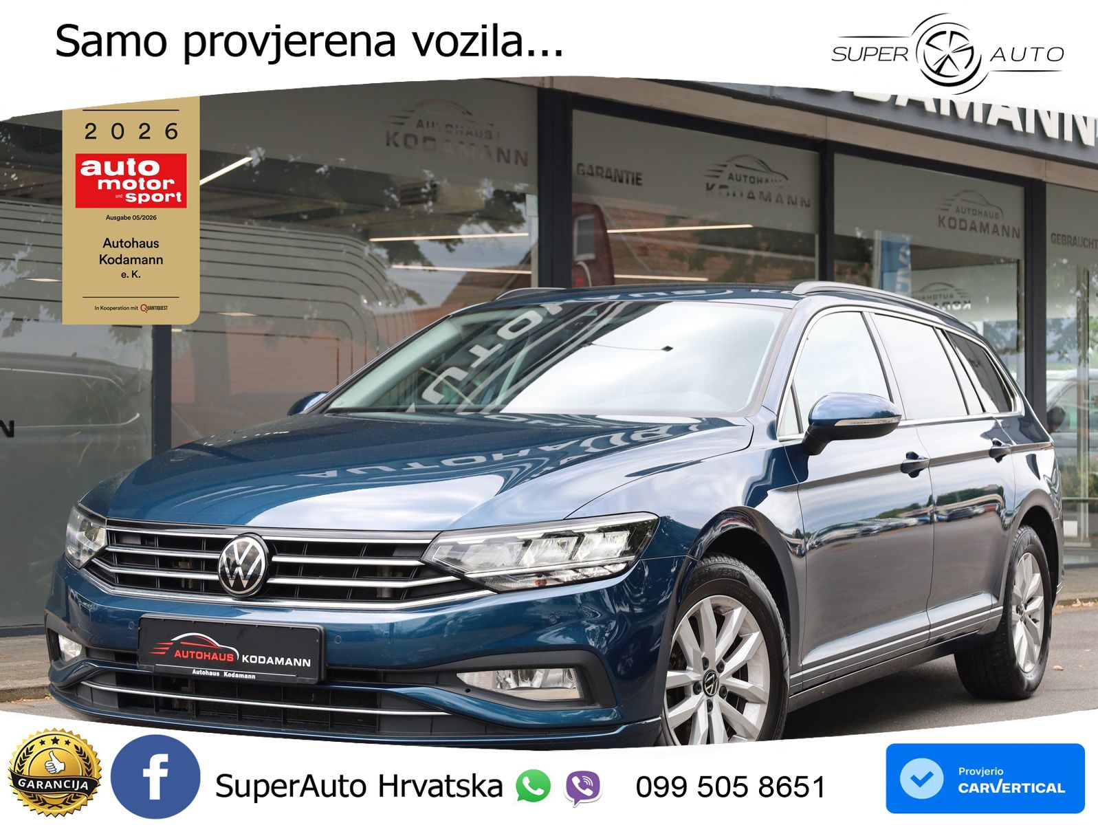 Volkswagen Passat Variant 2.0 TDI (150 KS) DSG Business LED+GR SJED+ACC