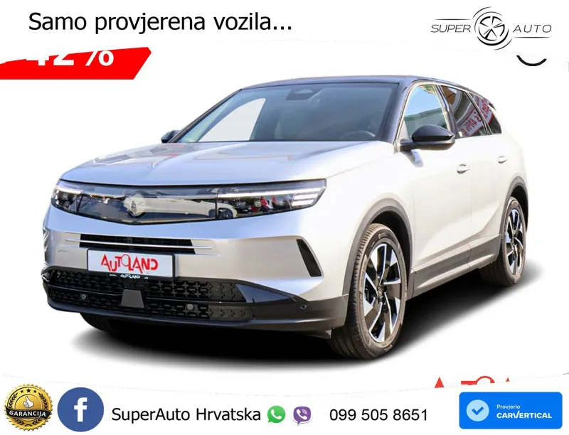 Opel Grandland 1.2 Turbo (145 KS) Hybrid eDCT Ultimate LED+GR SJED+ACC