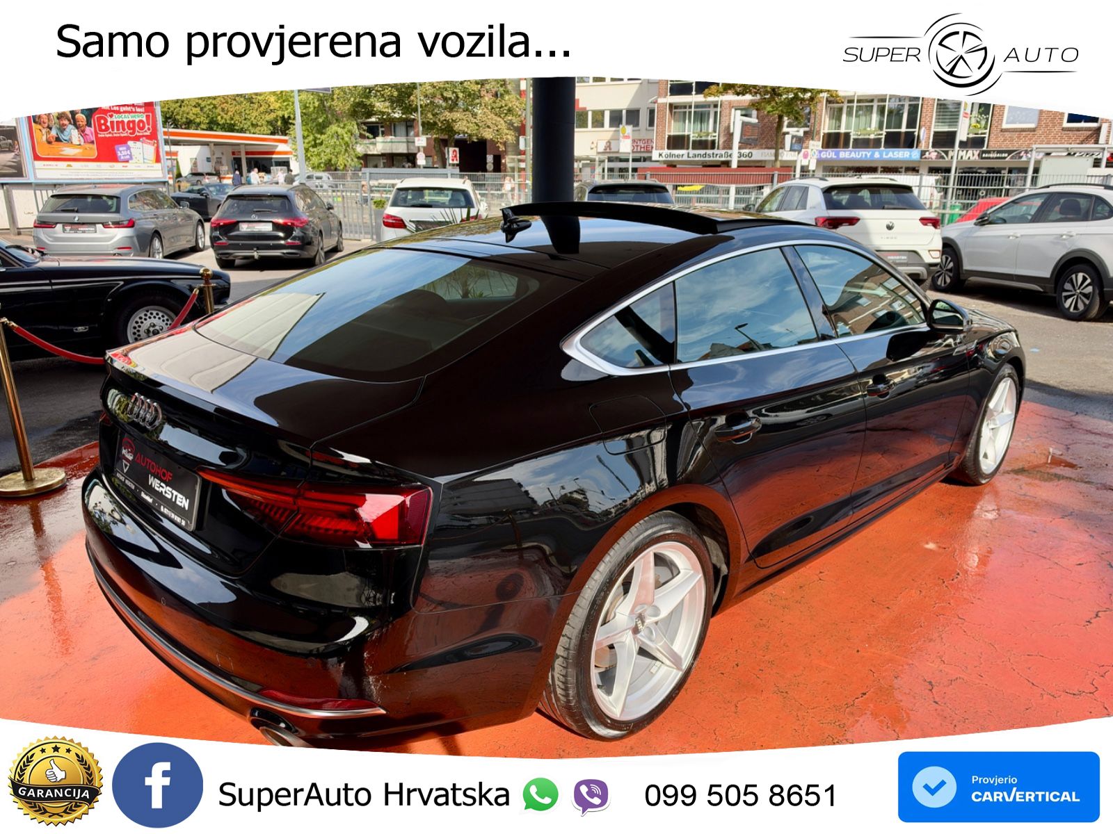 Audi A5 Sportback 40 TFSI (190 KS) S tronic LED+GR SJED+ACC