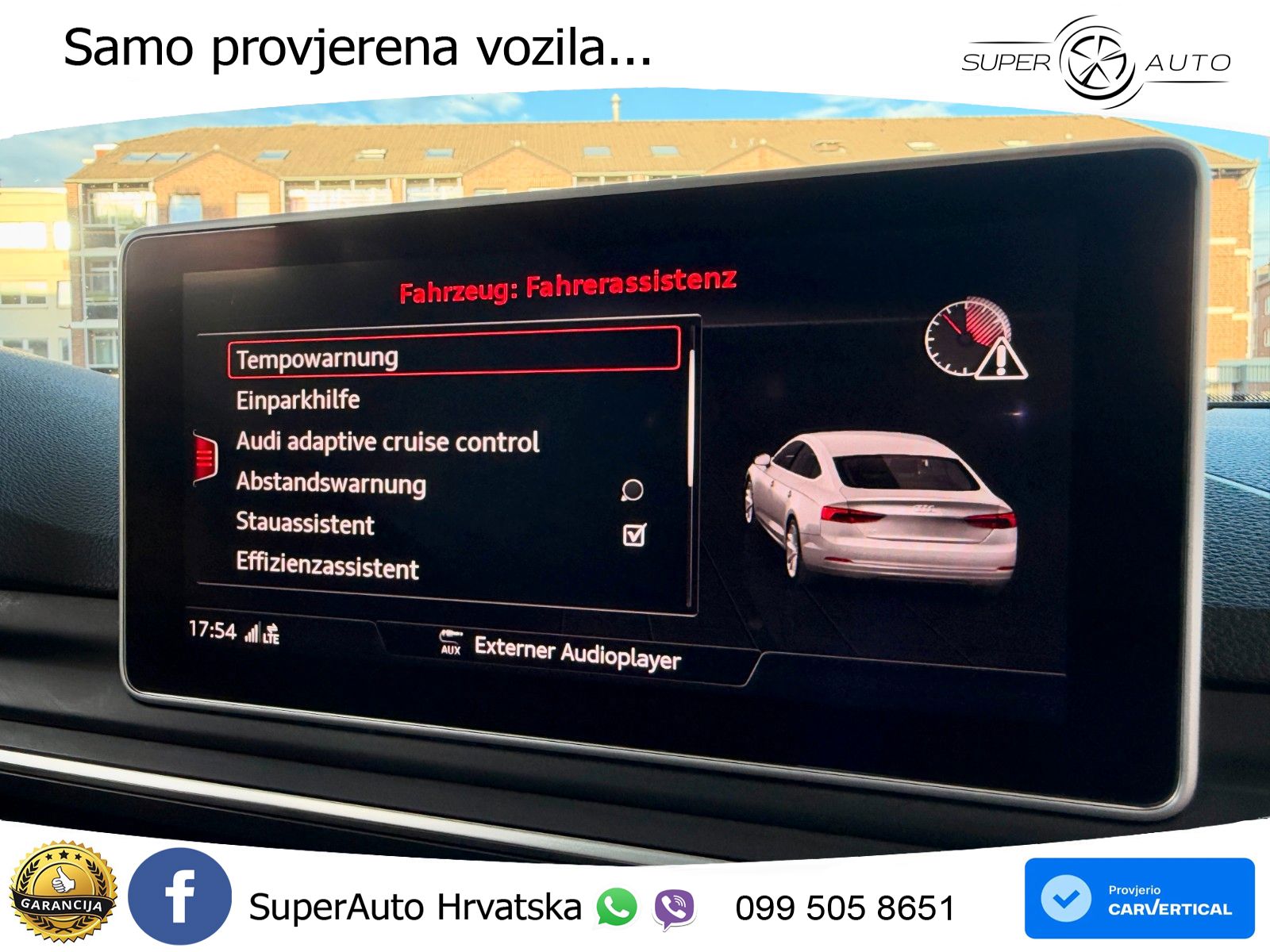 Audi A5 Sportback 40 TFSI (190 KS) S tronic LED+GR SJED+ACC