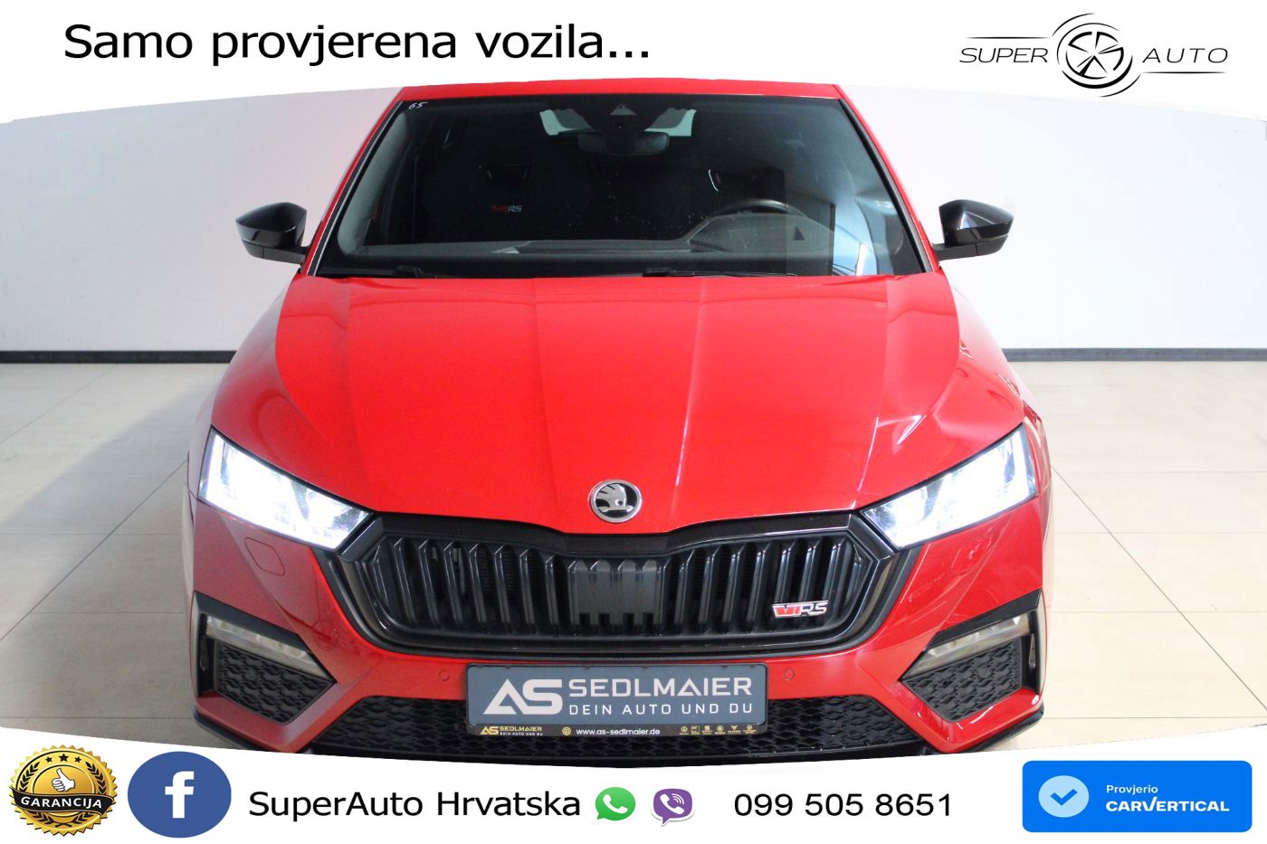 Škoda Octavia Combi RS 2.0 TSI (245 KS) DSG LED+GR SJED+ACC