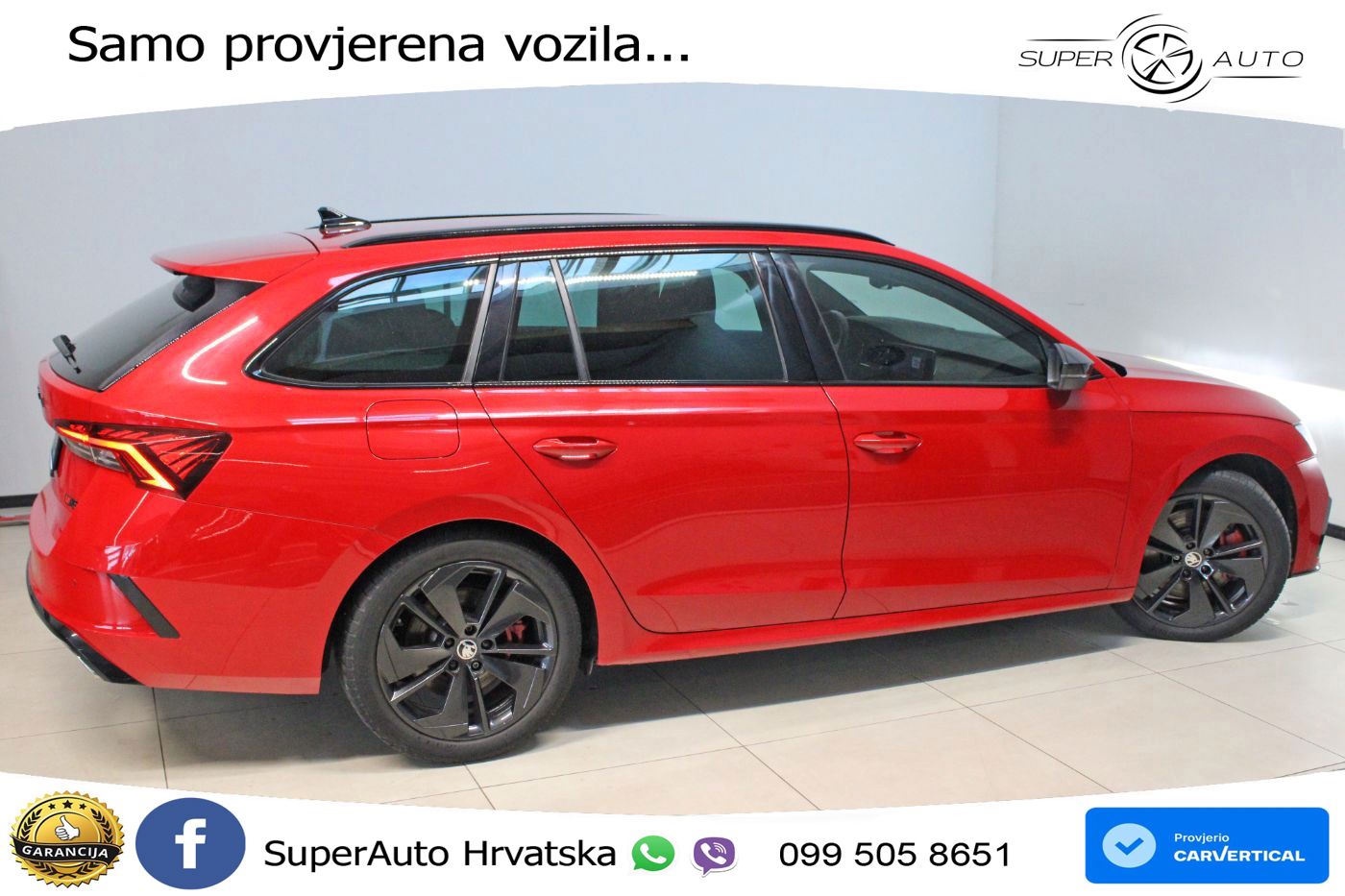Škoda Octavia Combi RS 2.0 TSI (245 KS) DSG LED+GR SJED+ACC