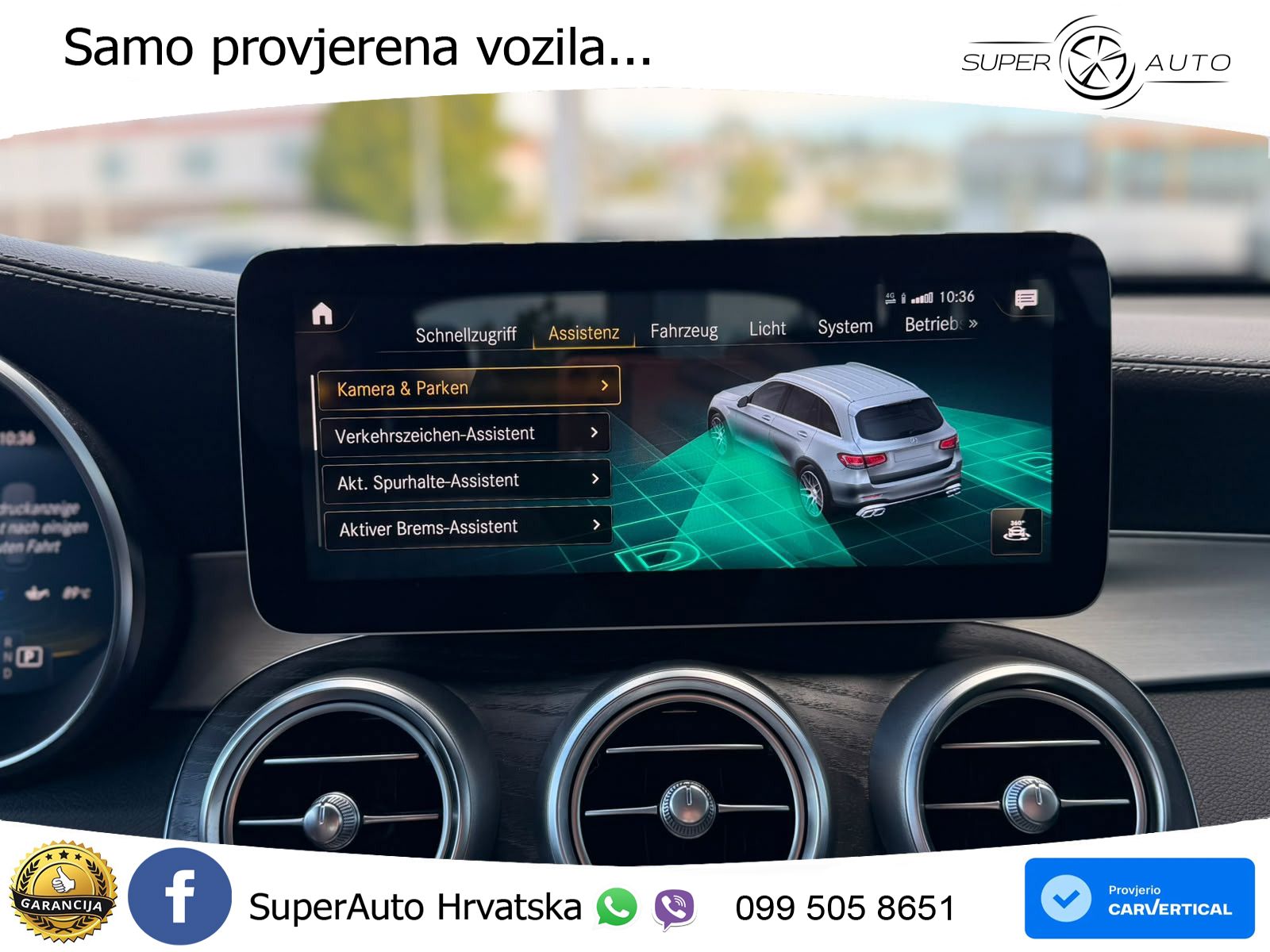 Mercedes AMG GLC 63 V8 (476 KS) 4MATIC+ MCT ZRAČNI+ACC+GR SJED+KAM+PANO