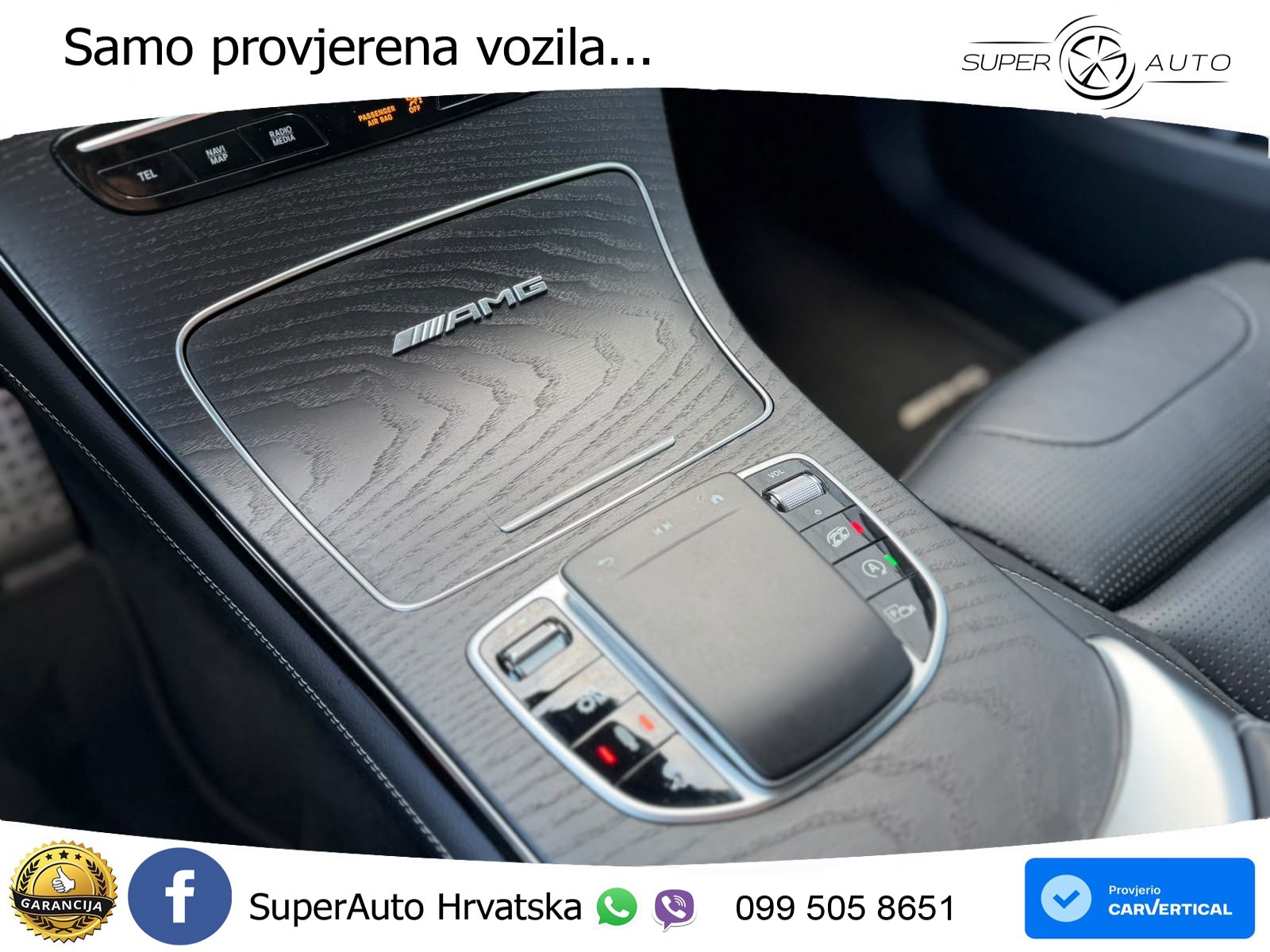 Mercedes AMG GLC 63 V8 (476 KS) 4MATIC+ MCT ZRAČNI+ACC+GR SJED+KAM+PANO