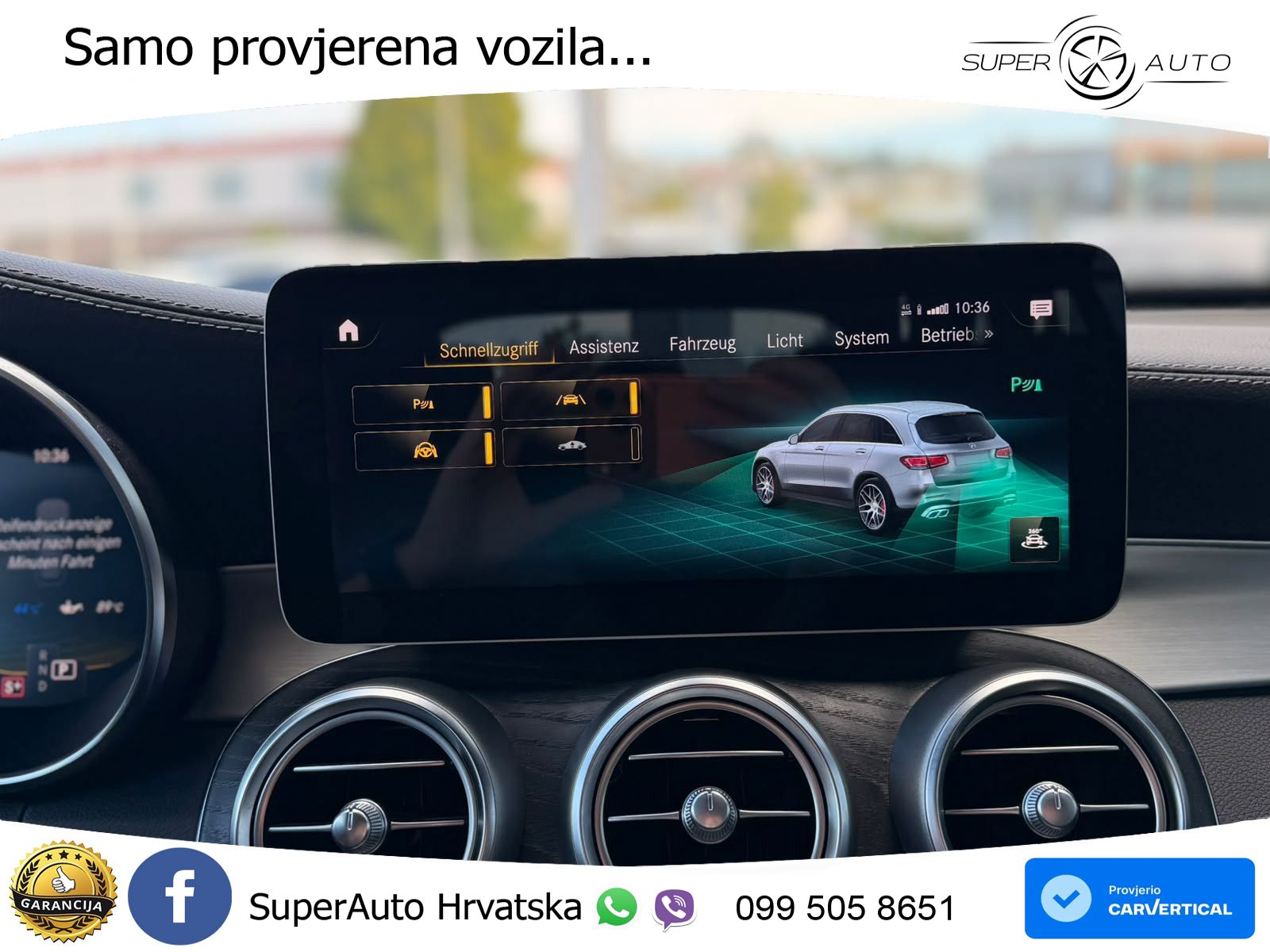 Mercedes AMG GLC 63 V8 (476 KS) 4MATIC+ MCT ZRAČNI+ACC+GR SJED+KAM+PANO