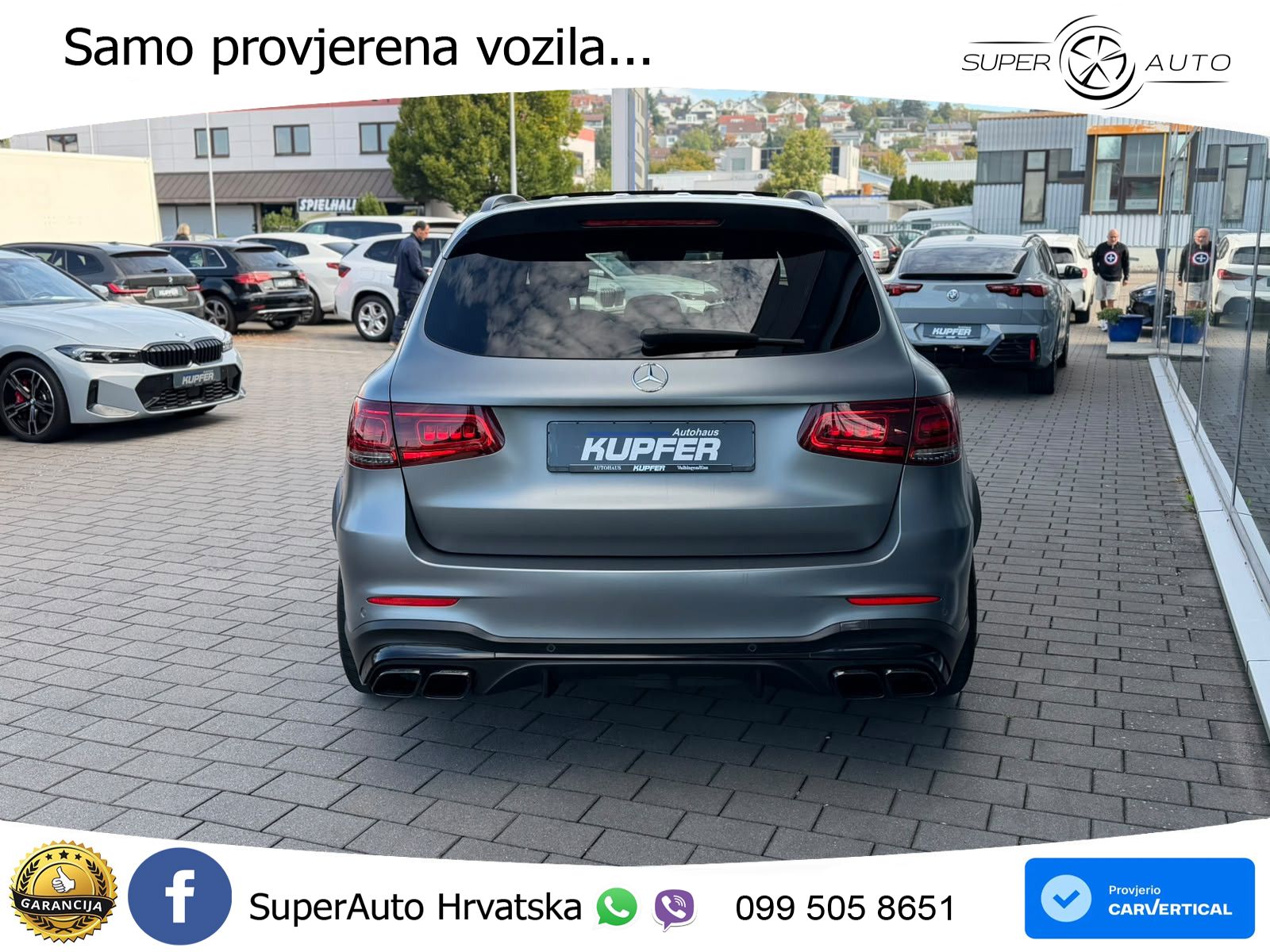Mercedes AMG GLC 63 V8 (476 KS) 4MATIC+ MCT ZRAČNI+ACC+GR SJED+KAM+PANO