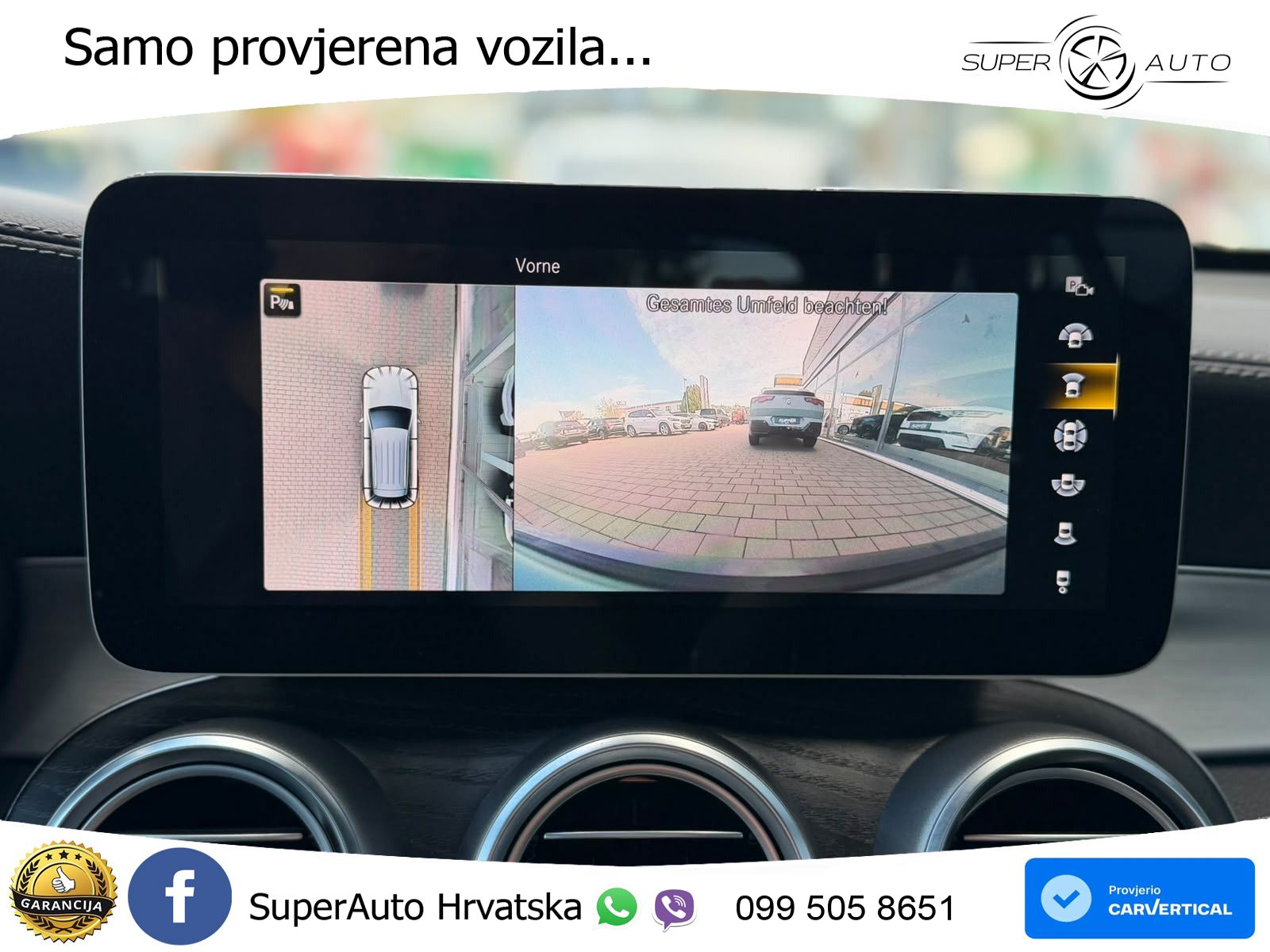Mercedes AMG GLC 63 V8 (476 KS) 4MATIC+ MCT ZRAČNI+ACC+GR SJED+KAM+PANO