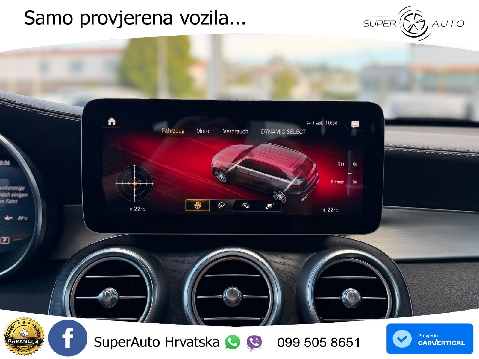 Mercedes AMG GLC 63 V8 (476 KS) 4MATIC+ MCT ZRAČNI+ACC+GR SJED+KAM+PANO