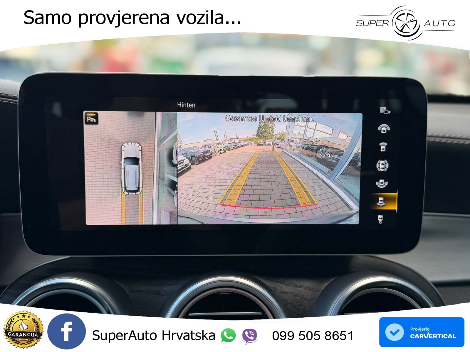 Mercedes AMG GLC 63 V8 (476 KS) 4MATIC+ MCT ZRAČNI+ACC+GR SJED+KAM+PANO