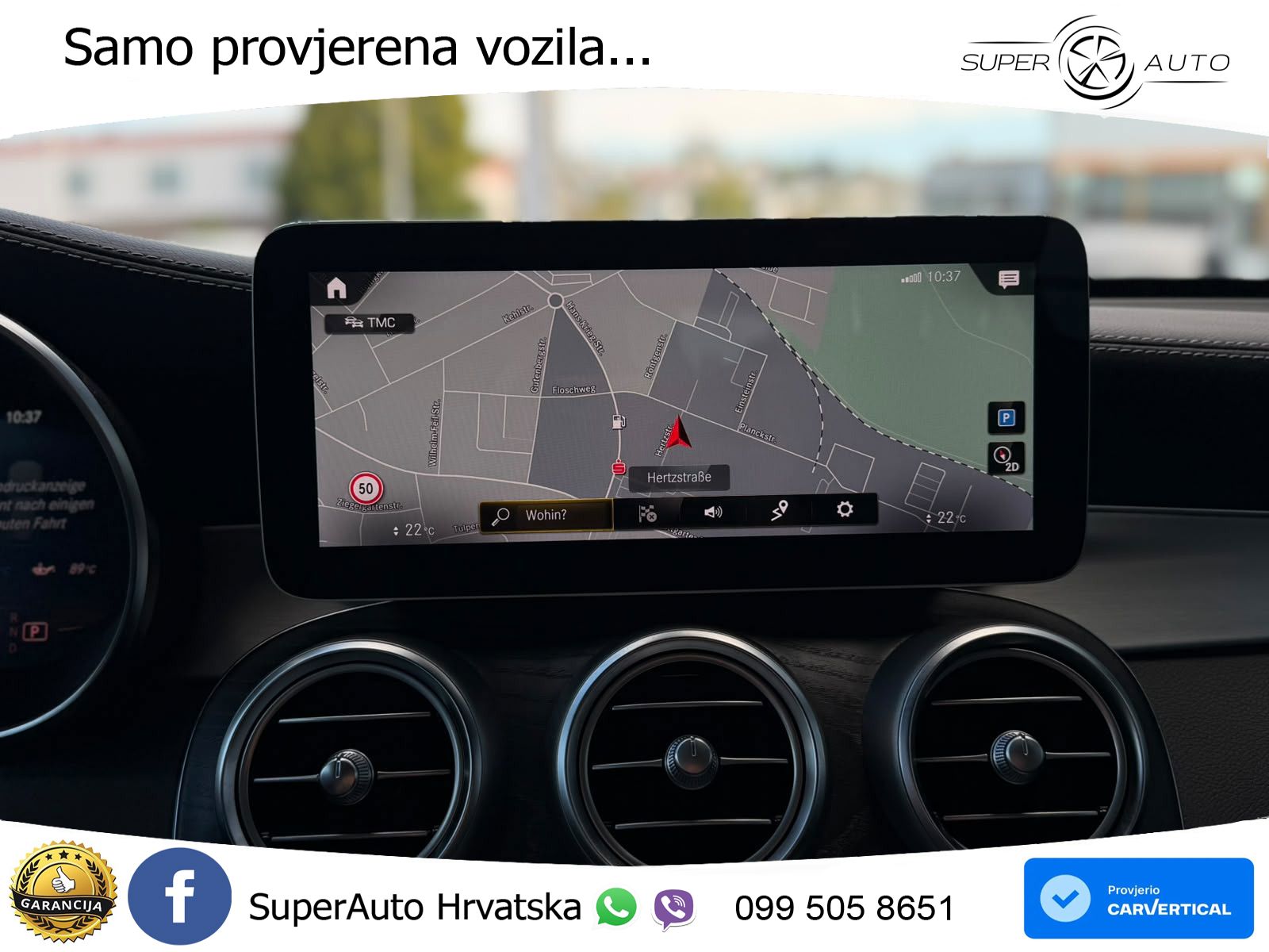 Mercedes AMG GLC 63 V8 (476 KS) 4MATIC+ MCT ZRAČNI+ACC+GR SJED+KAM+PANO