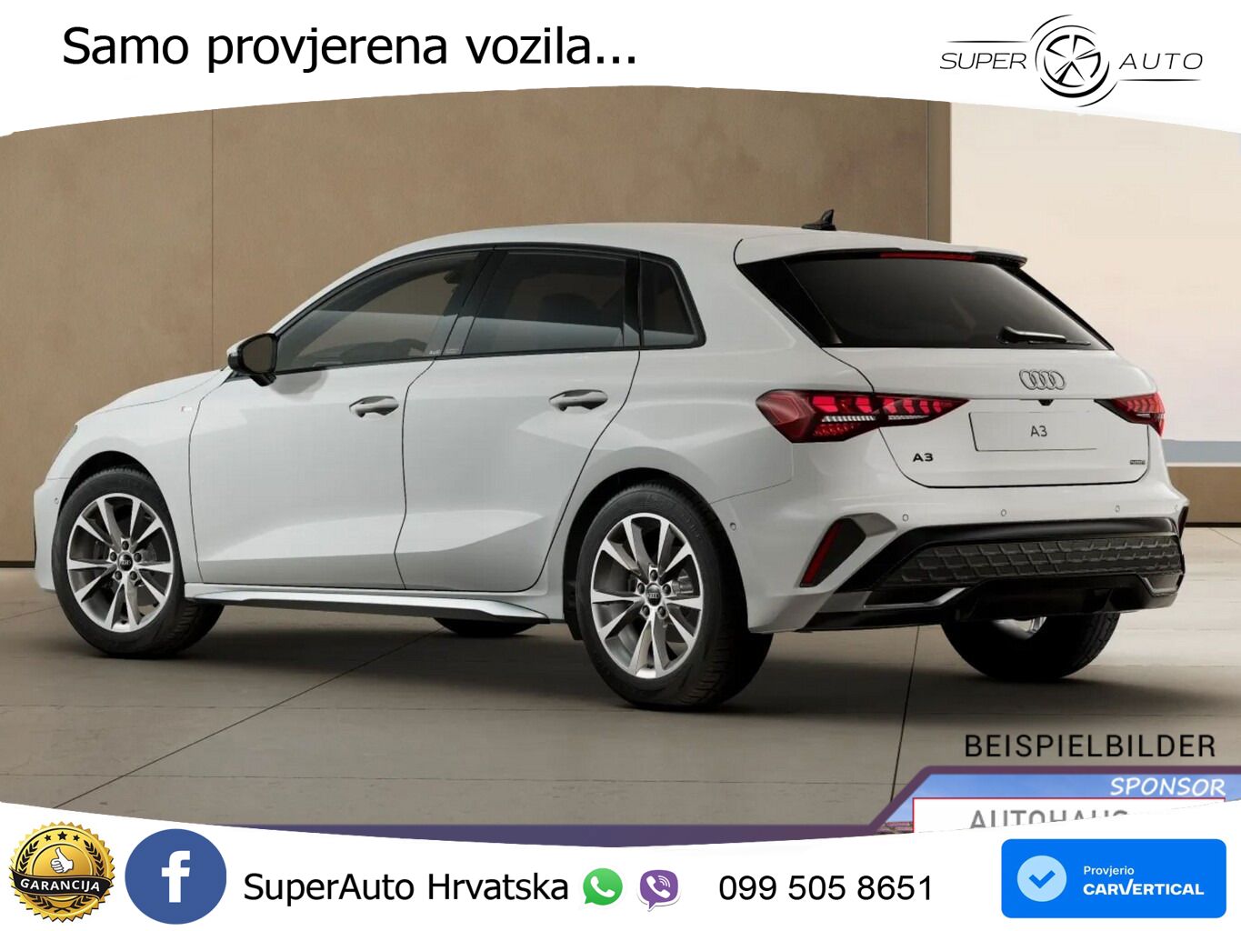 Audi A3 Sportback 40 TFSI (204 KS) quattro S tronic S line LED+GR SJED+ACC