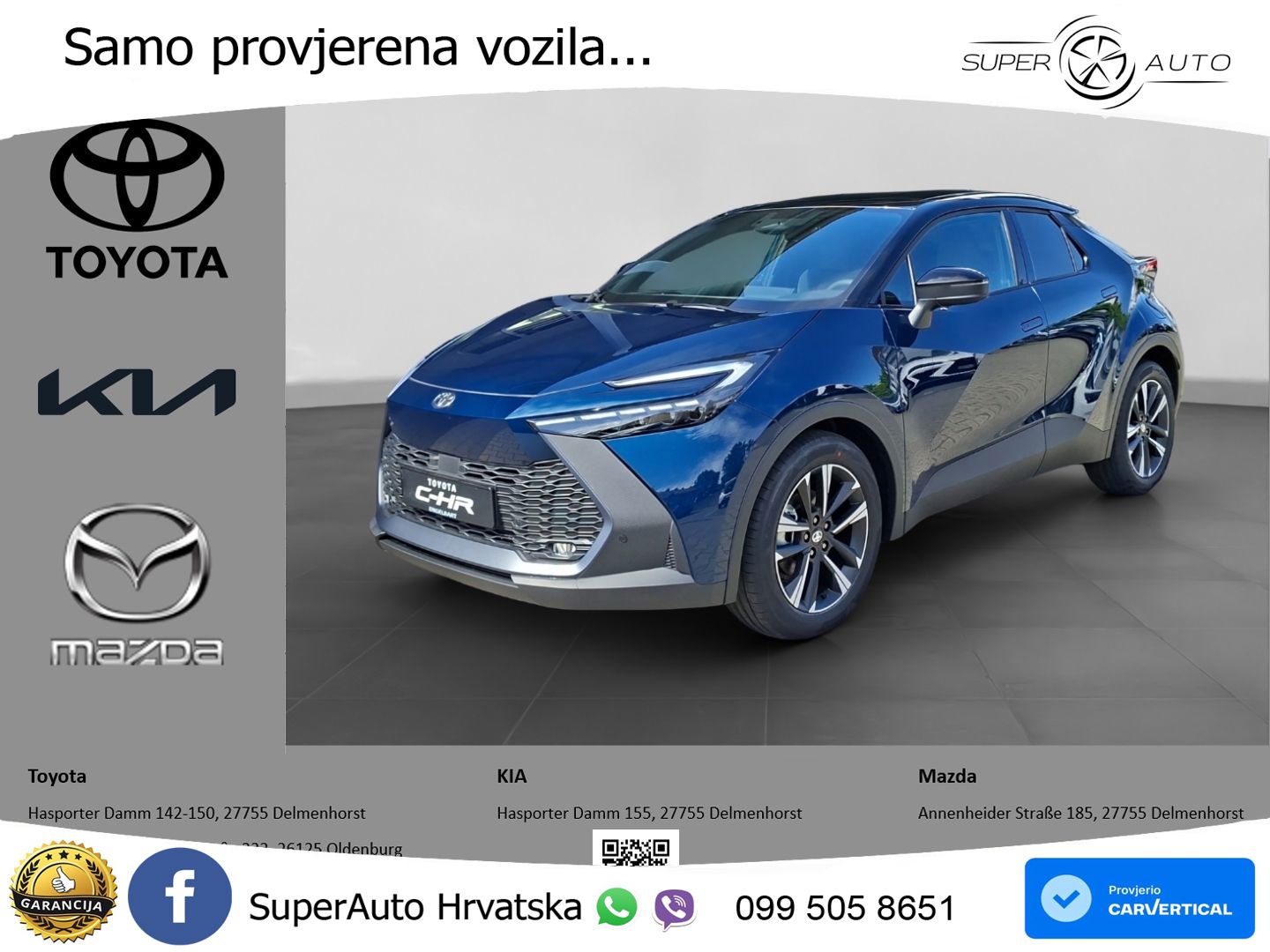 Toyota C-HR 1.8 (140 KS) Hybrid e-CVT Teamplayer LED+GR SJED+ACC