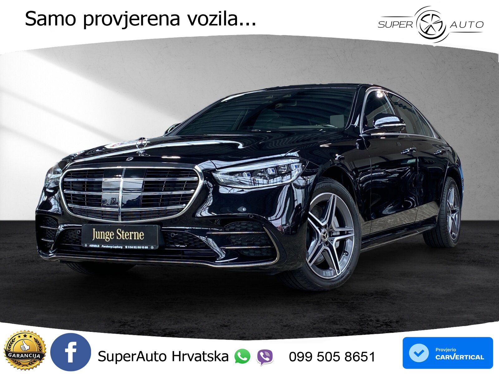Mercedes S 450d (367 KS) EQ Boost 4MATIC 9G-TRONIC AMG ZRAČNI+ACC+GR SJED+360+PANO