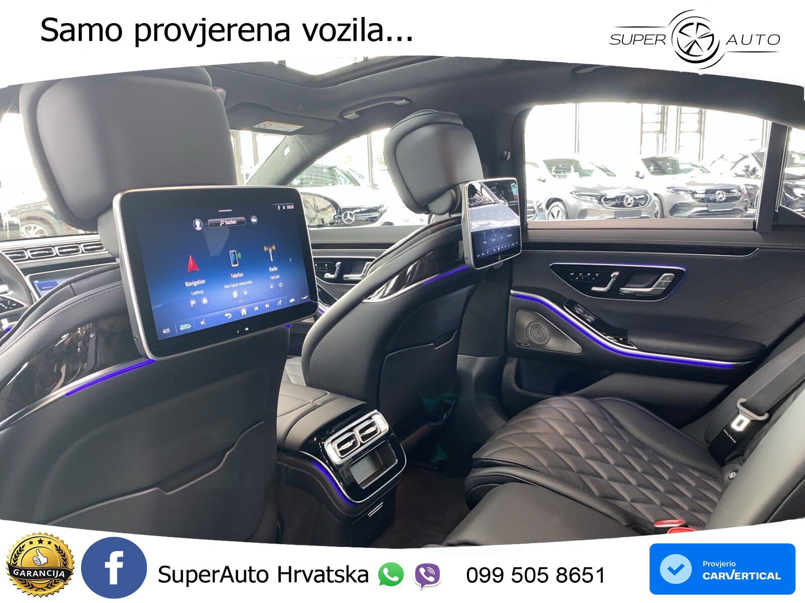 Mercedes S 450d (367 KS) EQ Boost 4MATIC 9G-TRONIC AMG ZRAČNI+ACC+GR SJED+360+PANO
