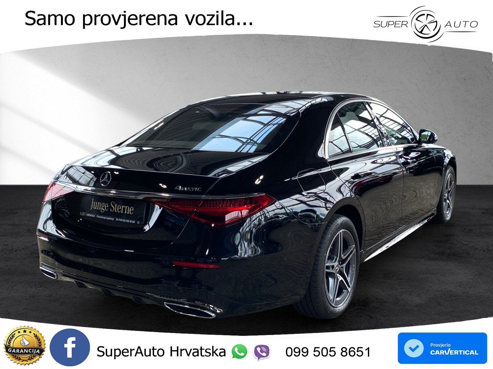 Mercedes S 450d (367 KS) EQ Boost 4MATIC 9G-TRONIC AMG ZRAČNI+ACC+GR SJED+360+PANO