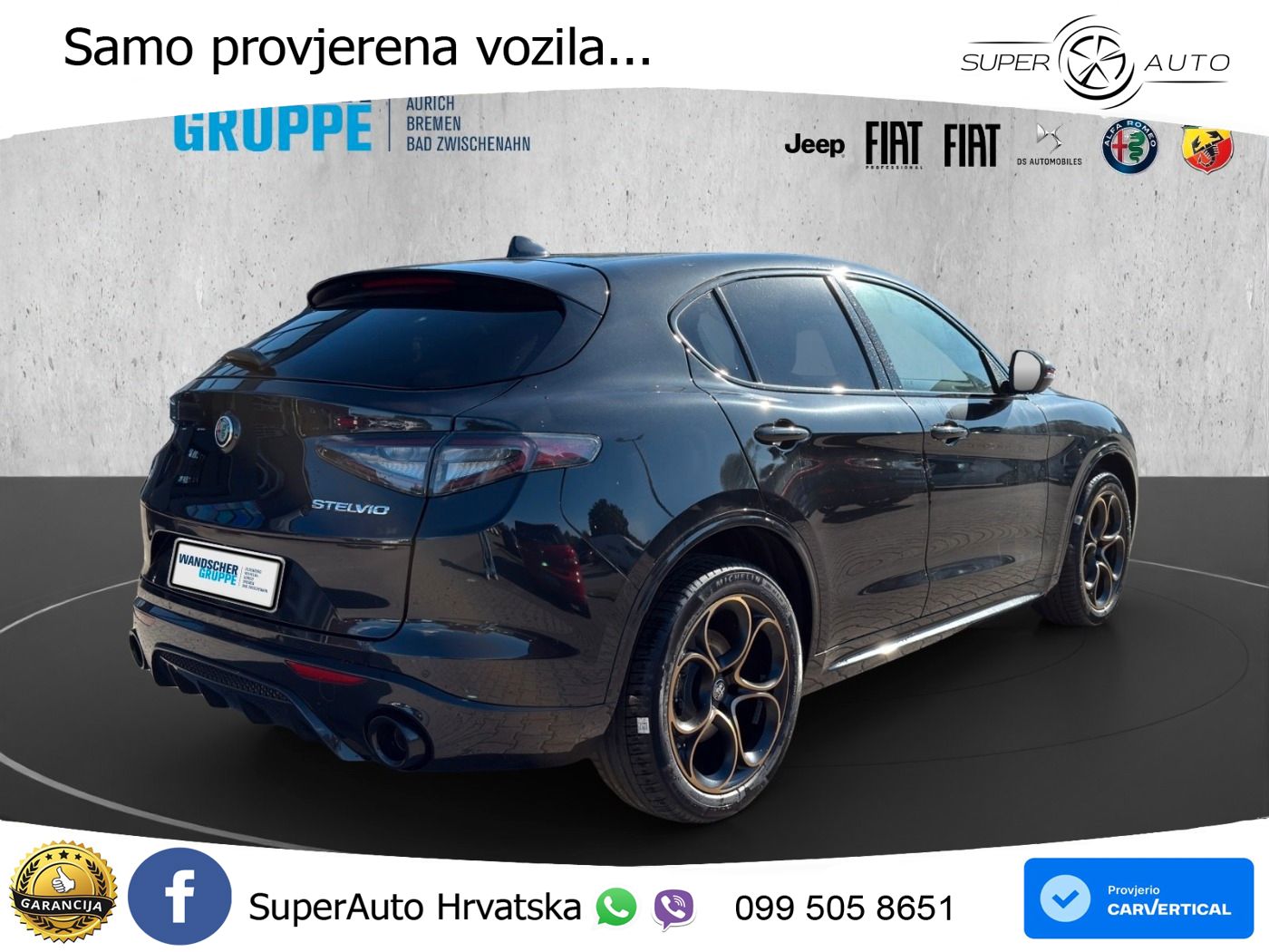 Alfa Romeo Stelvio 2.2 MultiJet II (210 KS) Q4 Automatic LED+GR SJED+ACC