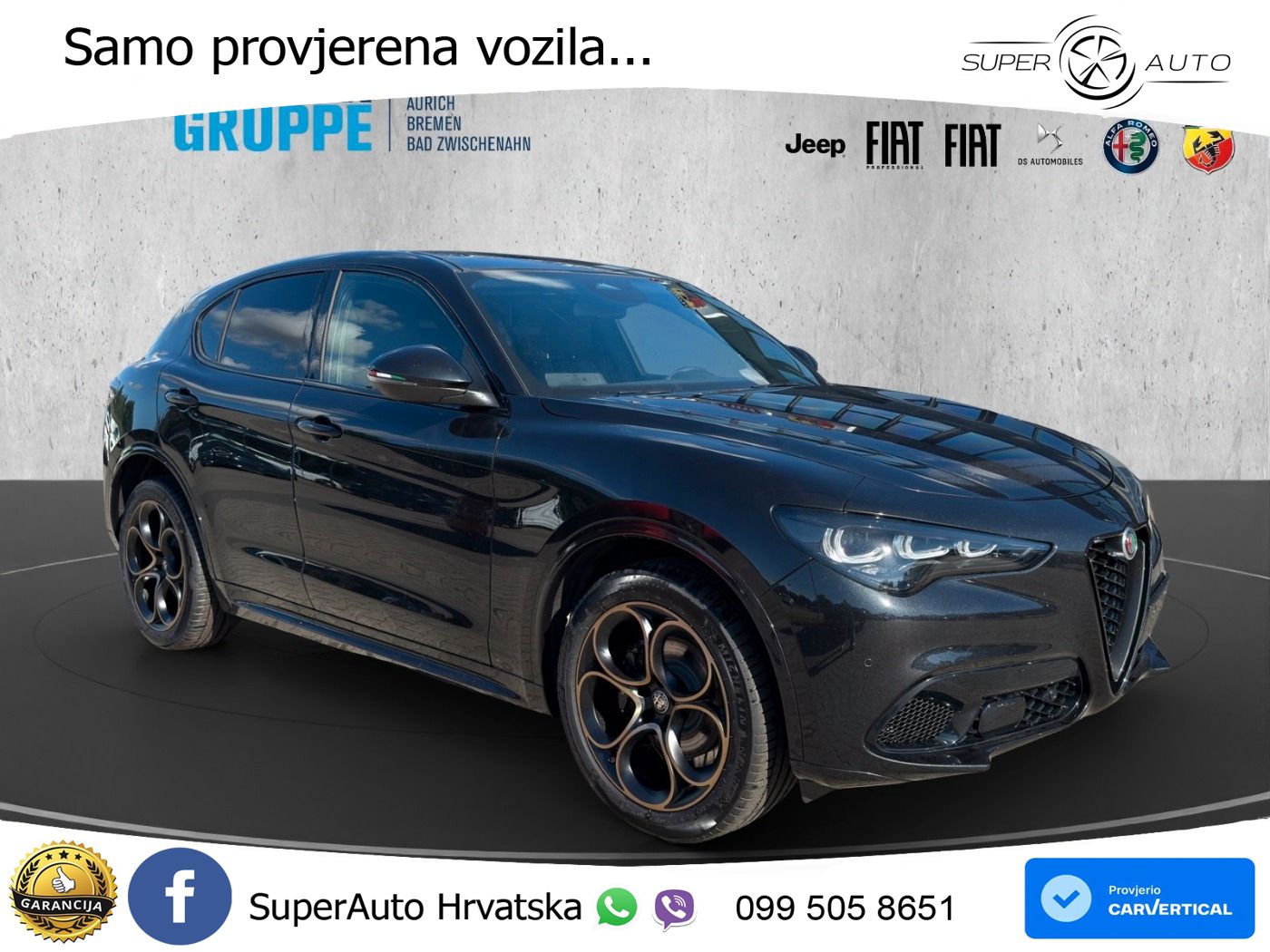 Alfa Romeo Stelvio 2.2 MultiJet II (210 KS) Q4 Automatic LED+GR SJED+ACC