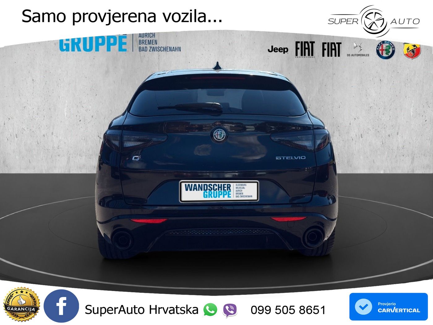 Alfa Romeo Stelvio 2.2 MultiJet II (210 KS) Q4 Automatic LED+GR SJED+ACC