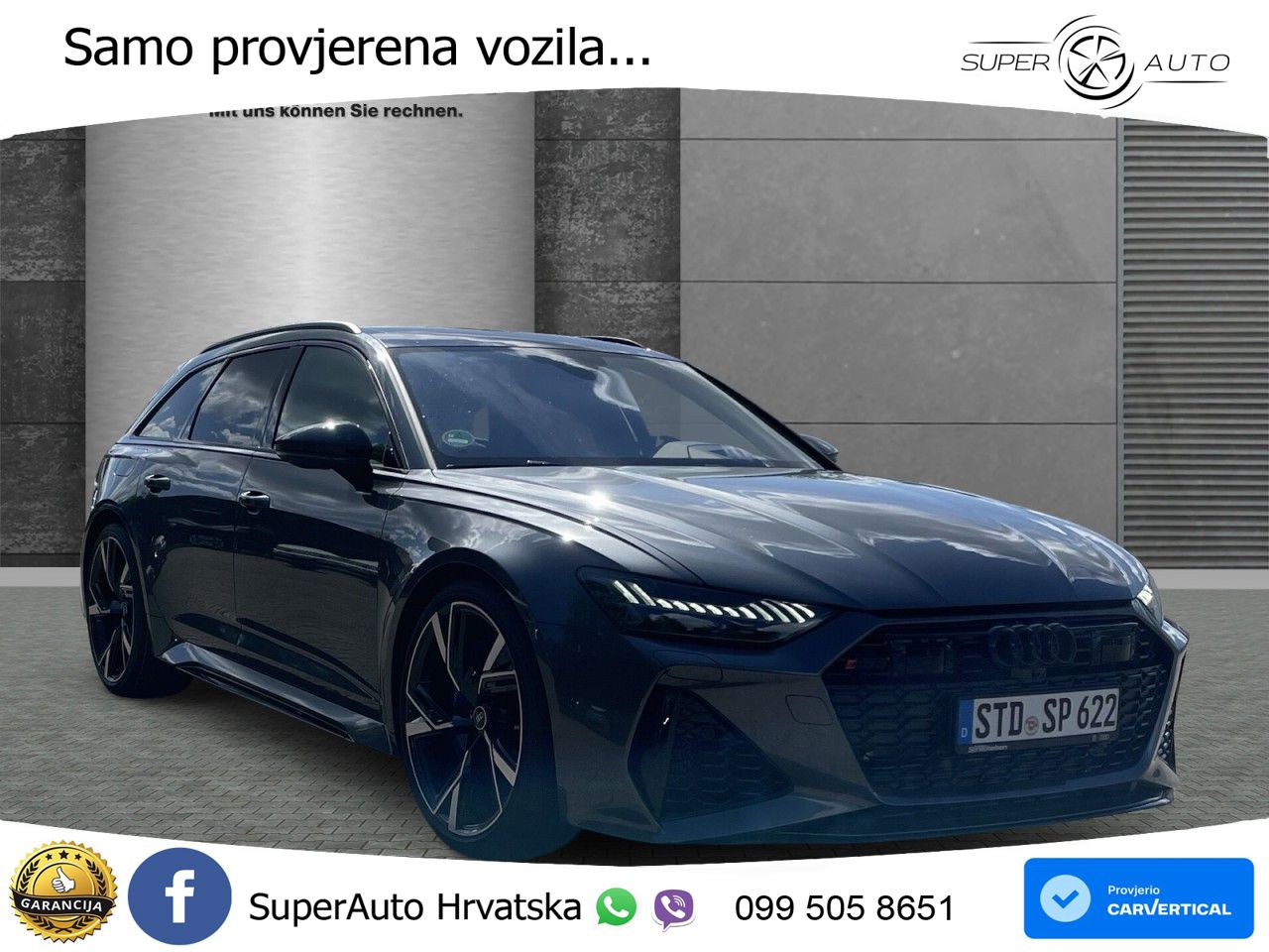 Audi RS6 Avant 4.0 TFSI V8 (600 KS) quattro Tiptronic Kuka MATRIX+GR SJED+KAM