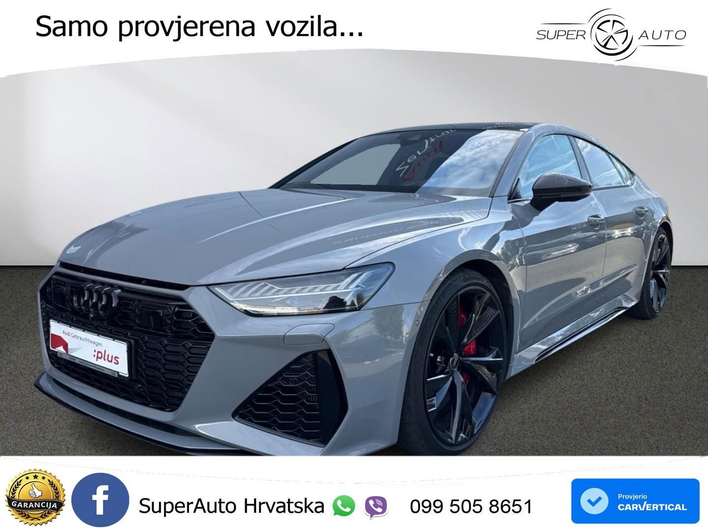 Audi RS7 4.0 TFSI V8 (600 KS) quattro tiptronic ACC+HEAD+4xGR SJED+360+PANO