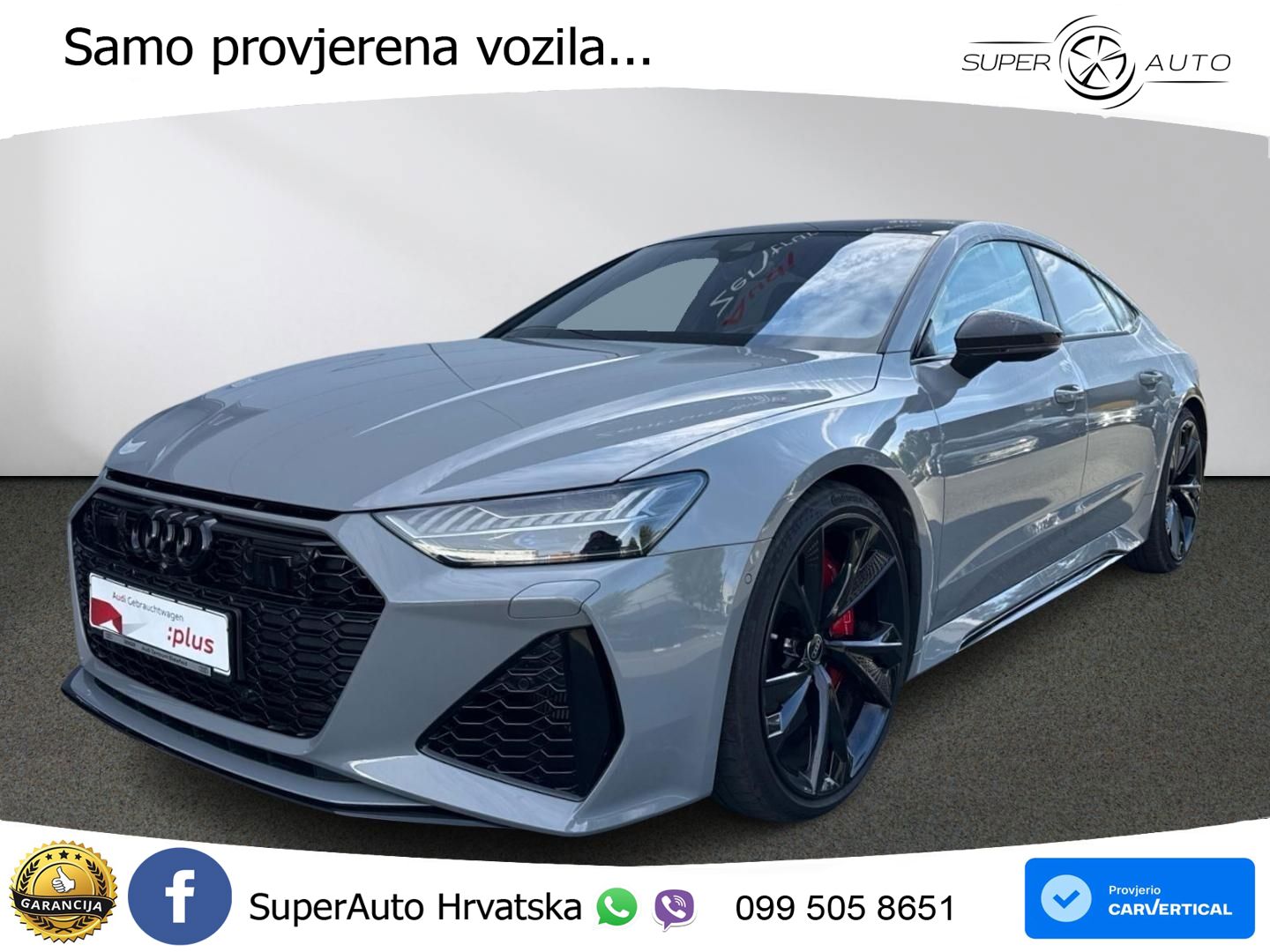 Audi RS7 4.0 TFSI V8 (600 KS) quattro tiptronic ACC+HEAD+4xGR SJED+360+PANO