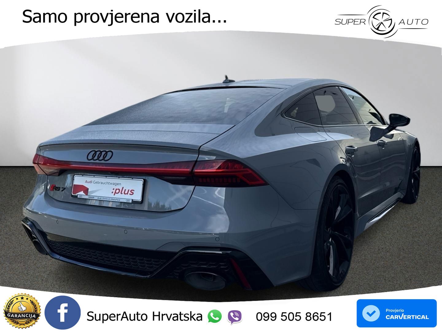 Audi RS7 4.0 TFSI V8 (600 KS) quattro tiptronic ACC+HEAD+4xGR SJED+360+PANO