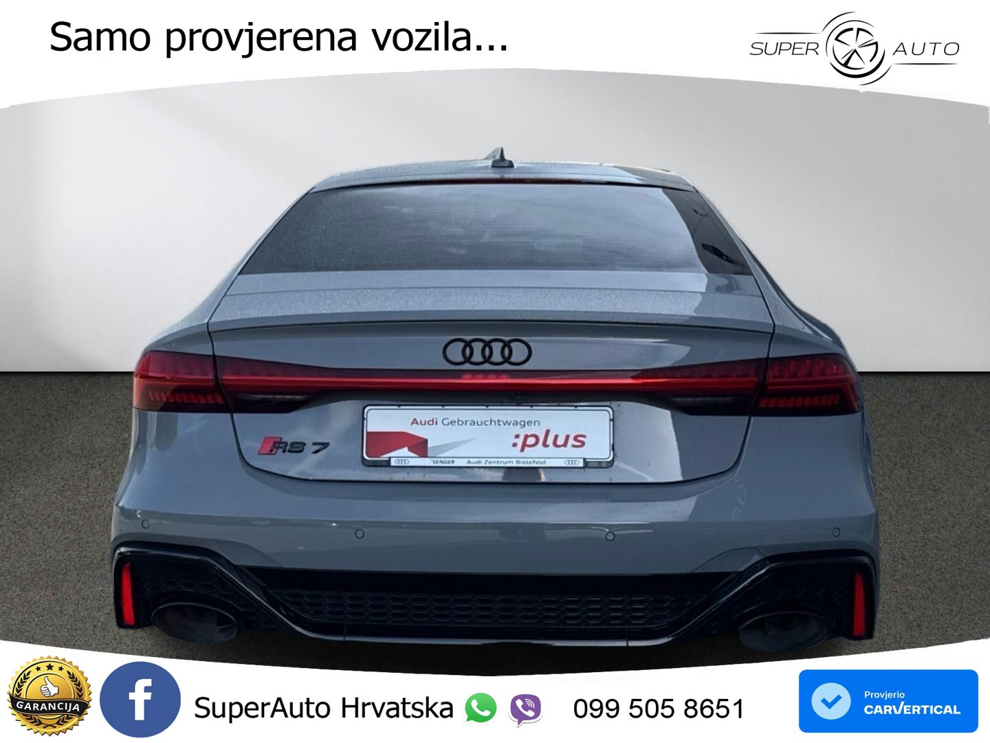 Audi RS7 4.0 TFSI V8 (600 KS) quattro tiptronic ACC+HEAD+4xGR SJED+360+PANO