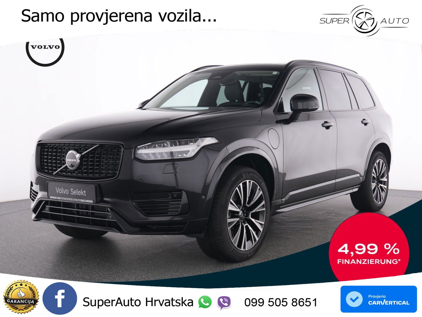 Volvo XC90 2.0 T8 AWD Automatic ACC+HEAD+4xGR SJED+360+PANO
