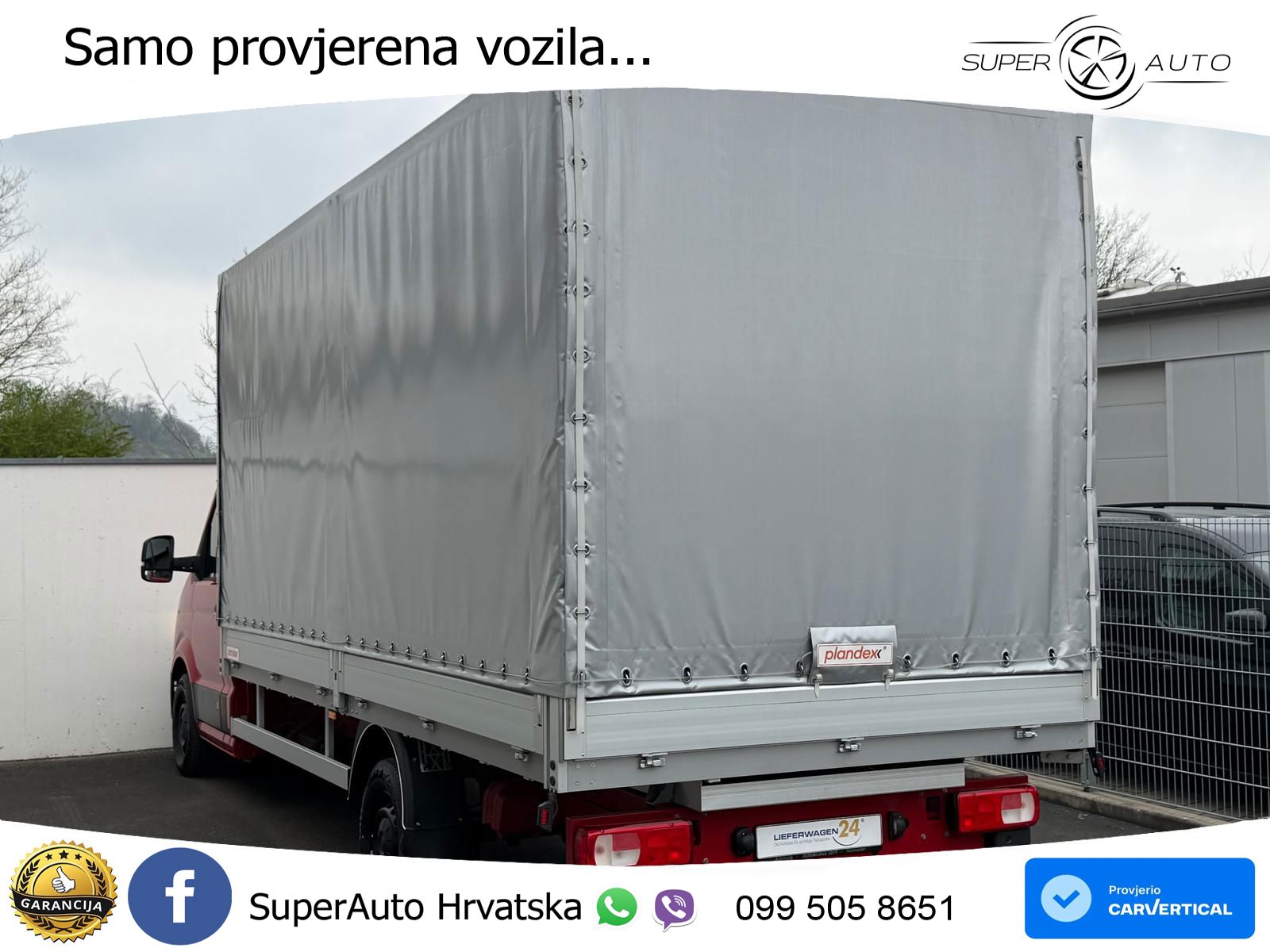 Volkswagen Crafter 35 Pritsche LR LANG PLANE + SPRIEGEL 177 KS