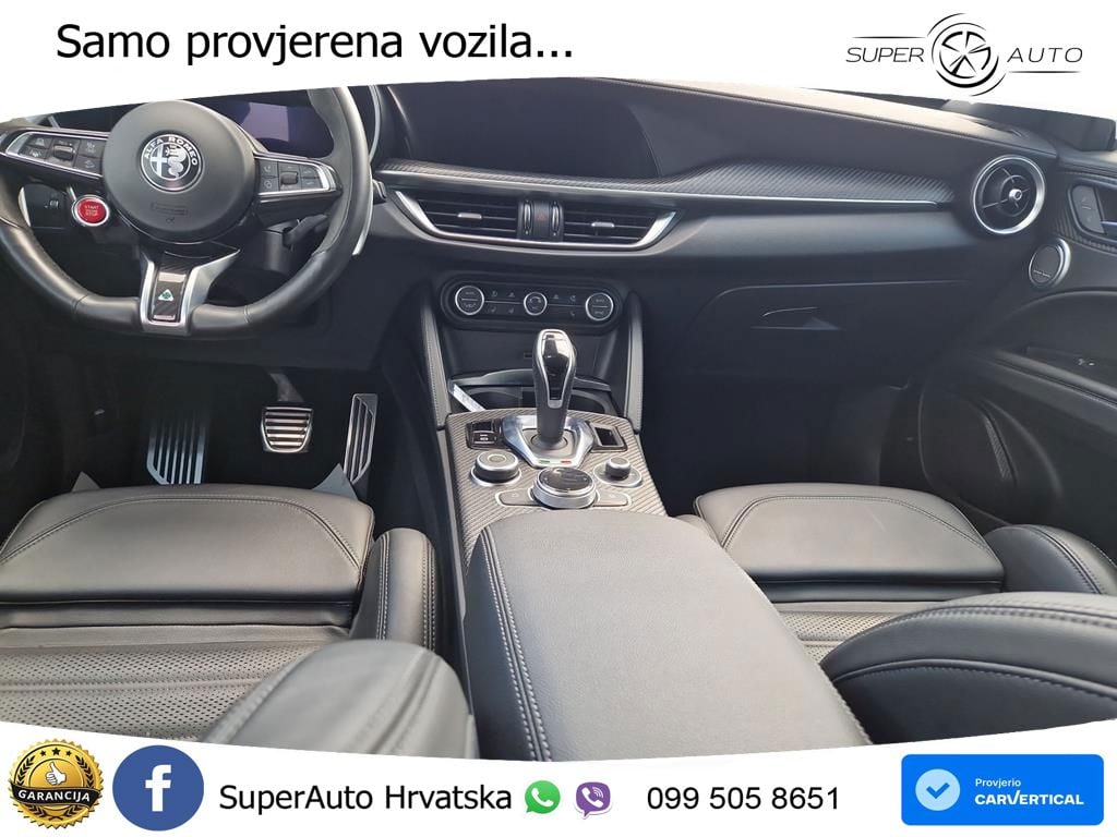 Alfa Romeo Stelvio Quadrifoglio 2.9 V6 Bi-Turbo (520 KS) Q4 Automatic LED+GR SJED+ACC
