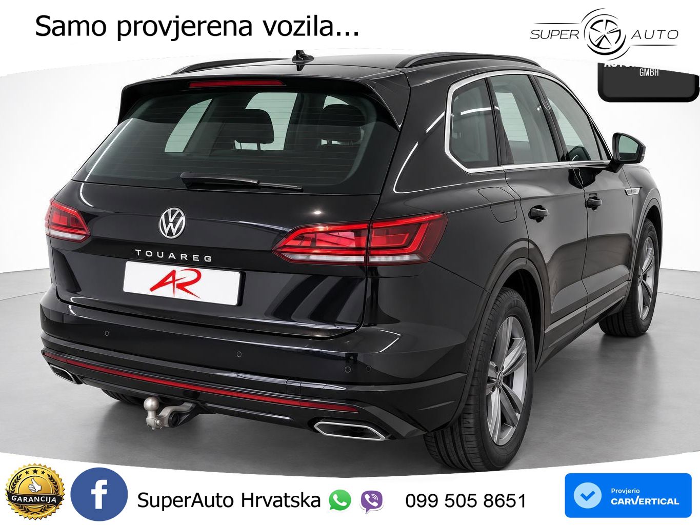 Volkswagen Touareg 3.0 V6 TDI (231 KS) 4MOTION Tiptronic R-Line ZRAČNI+ACC+GR SJED+KAM+PANO