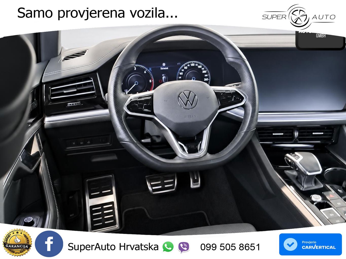 Volkswagen Touareg 3.0 V6 TDI (231 KS) 4MOTION Tiptronic R-Line ZRAČNI+ACC+GR SJED+KAM+PANO