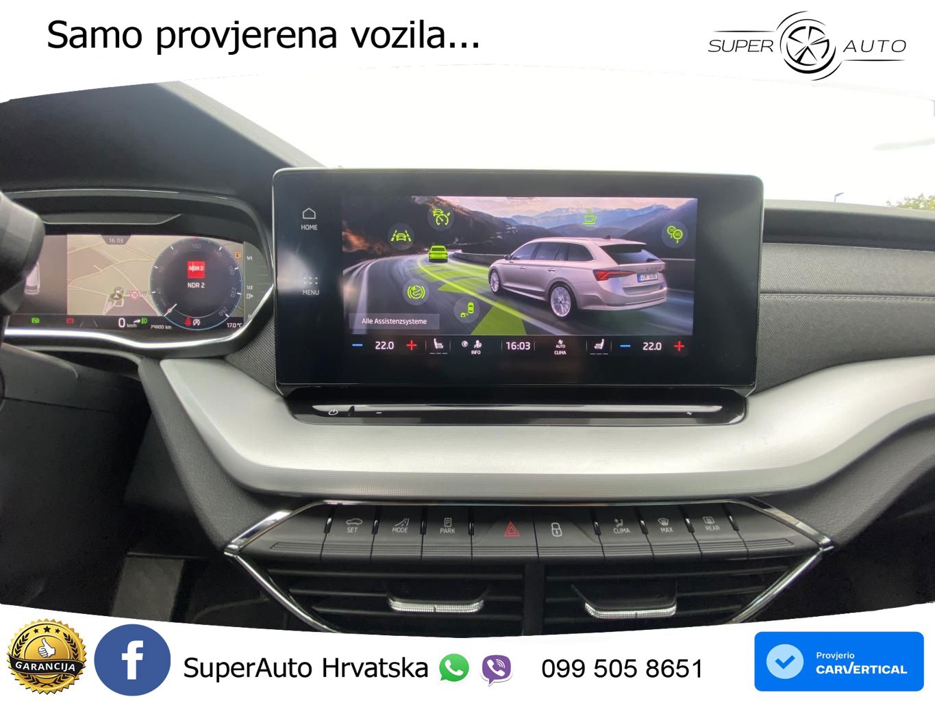 Škoda Octavia Combi 1.5 TSI EVO e-TEC (150 KS) DSG MATRIX+GR SJED+KAM