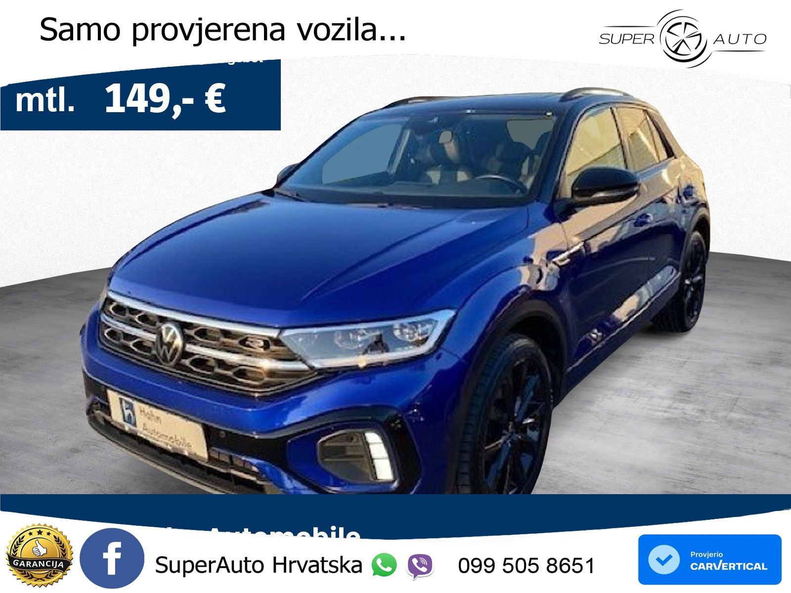 Volkswagen T-Roc 2.0 TDI (150 KS) DSG R-Line LED+GR SJED+ACC