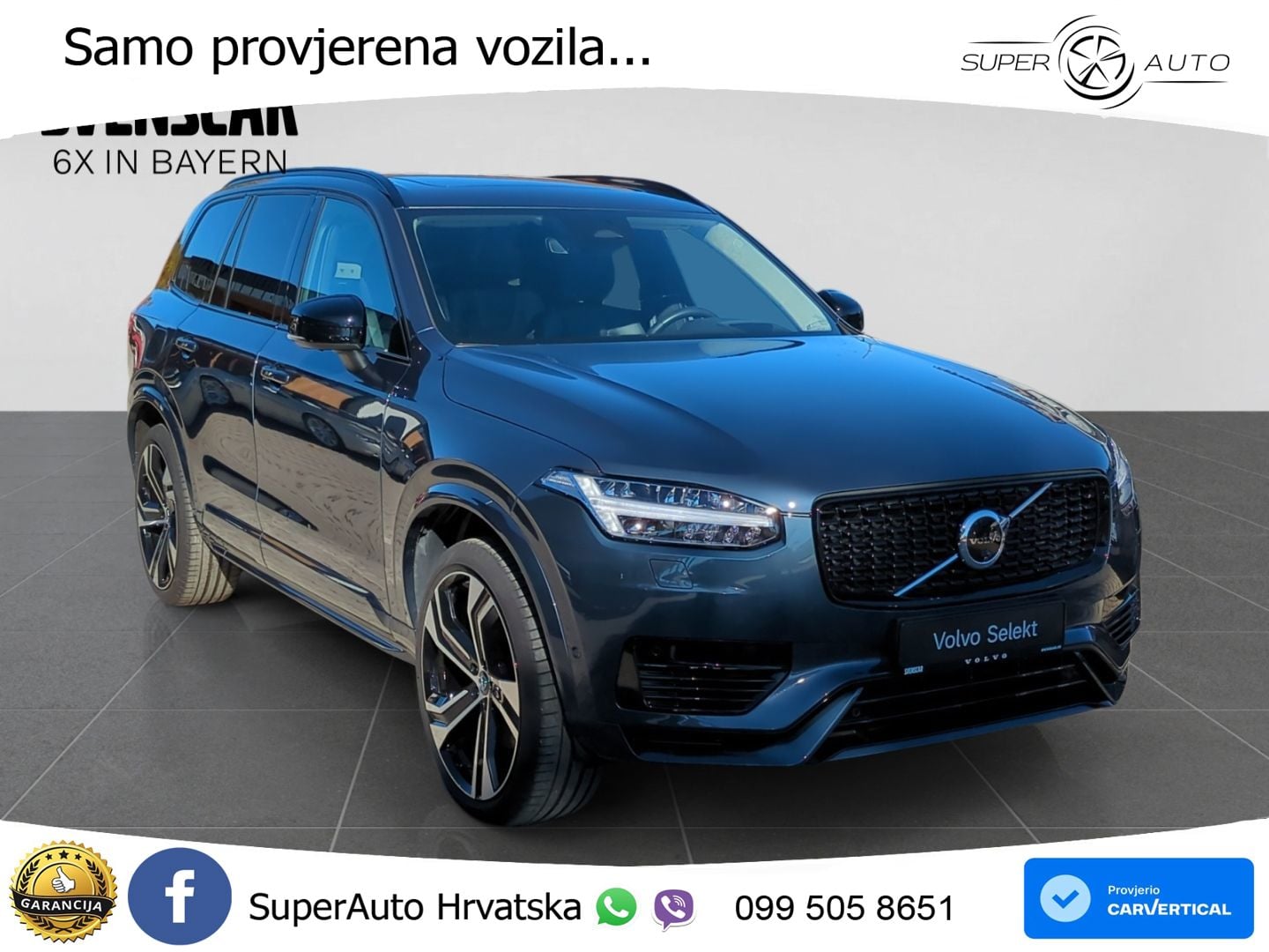 Volvo XC90 2.0 T8 AWD Automatic ACC+HEAD+4xGR SJED+360+PANO