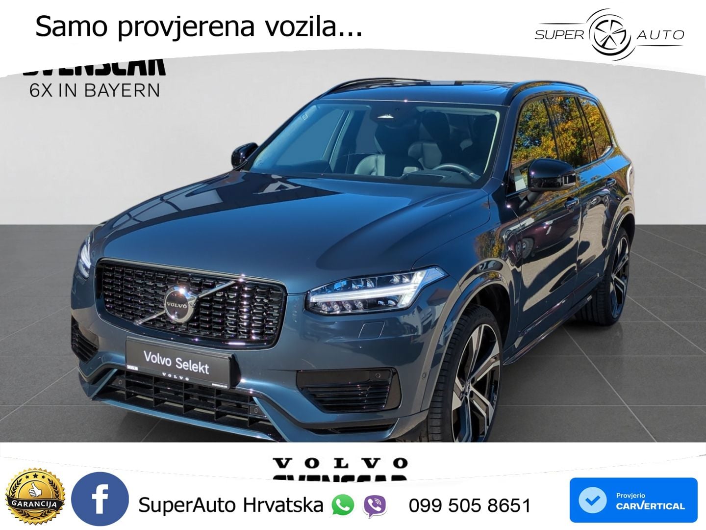 Volvo XC90 2.0 T8 AWD Automatic ACC+HEAD+4xGR SJED+360+PANO