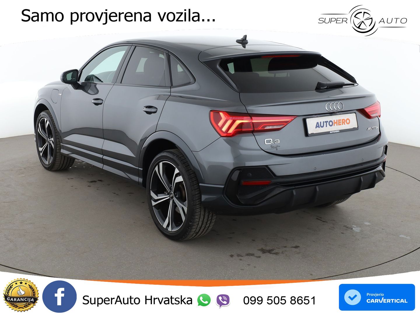 Audi Q3 Sportback 45 TFSIe (245 KS) S tronic S line MATRIX+GR SJED+KAM