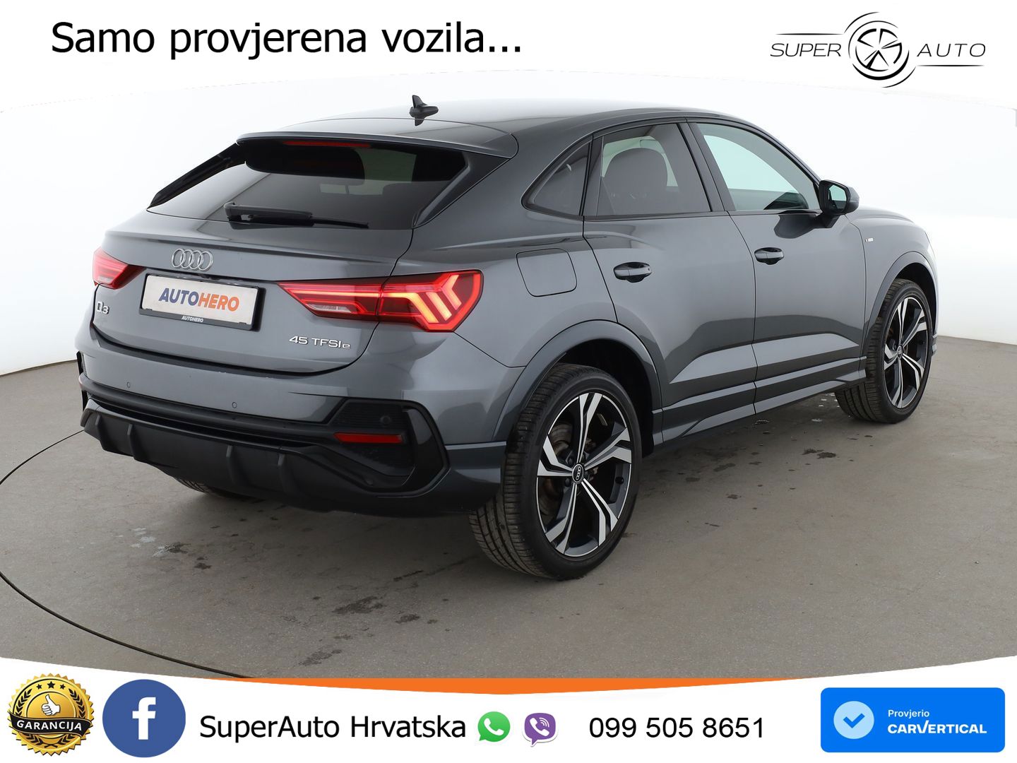 Audi Q3 Sportback 45 TFSIe (245 KS) S tronic S line MATRIX+GR SJED+KAM
