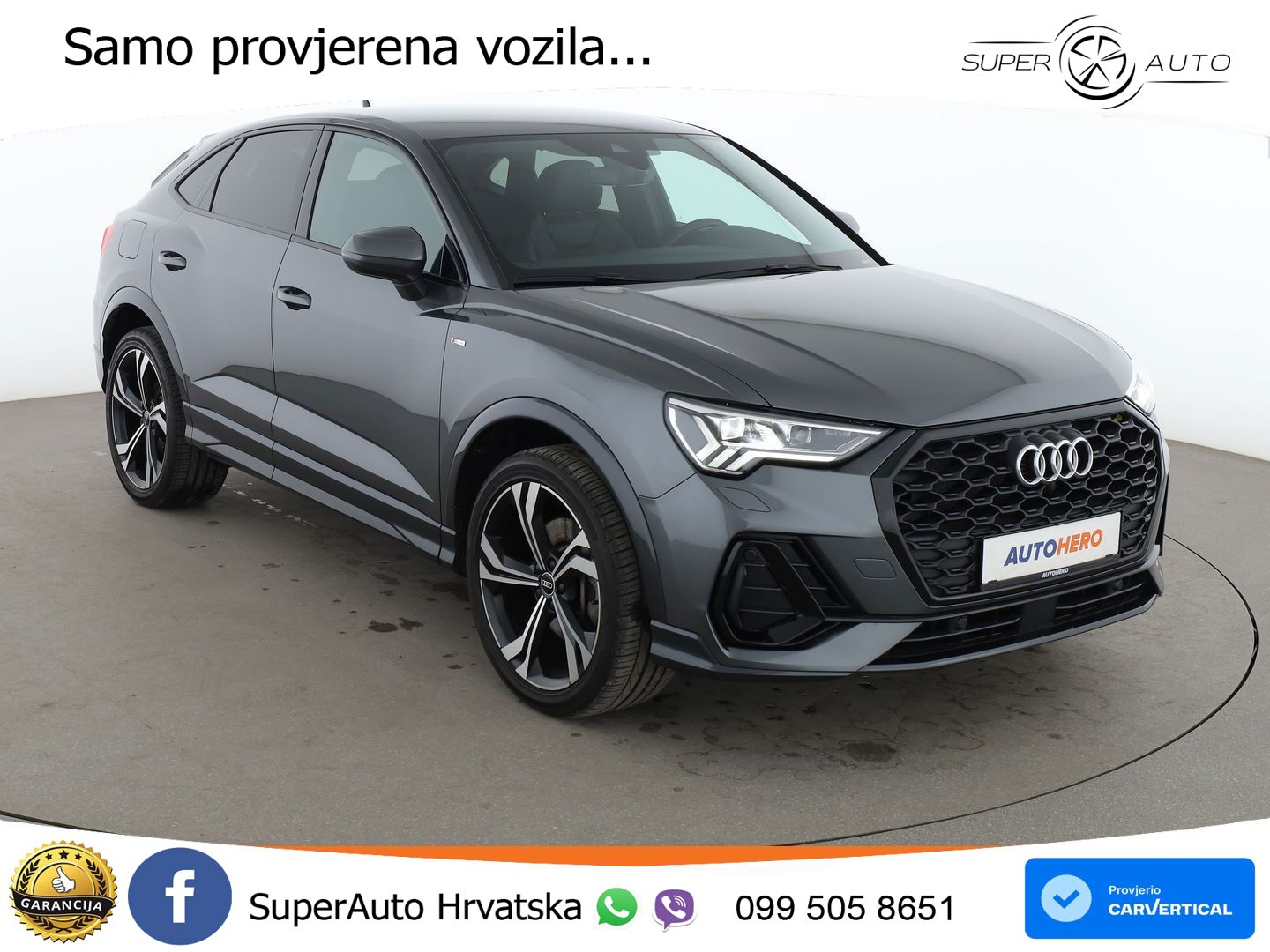 Audi Q3 Sportback 45 TFSIe (245 KS) S tronic S line MATRIX+GR SJED+KAM