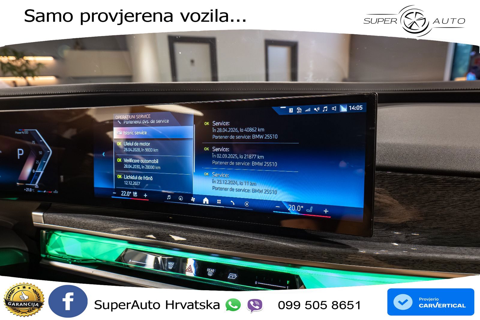 BMW 740d (299 KS) xDrive Steptronic M Sport ZRAČNI+ACC+GR SJED+KAM+PANO