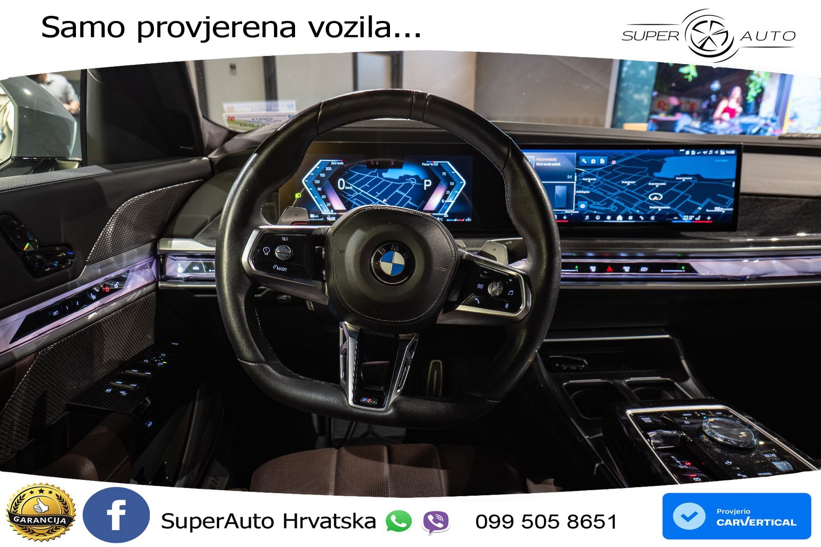 BMW 740d (299 KS) xDrive Steptronic M Sport ZRAČNI+ACC+GR SJED+KAM+PANO