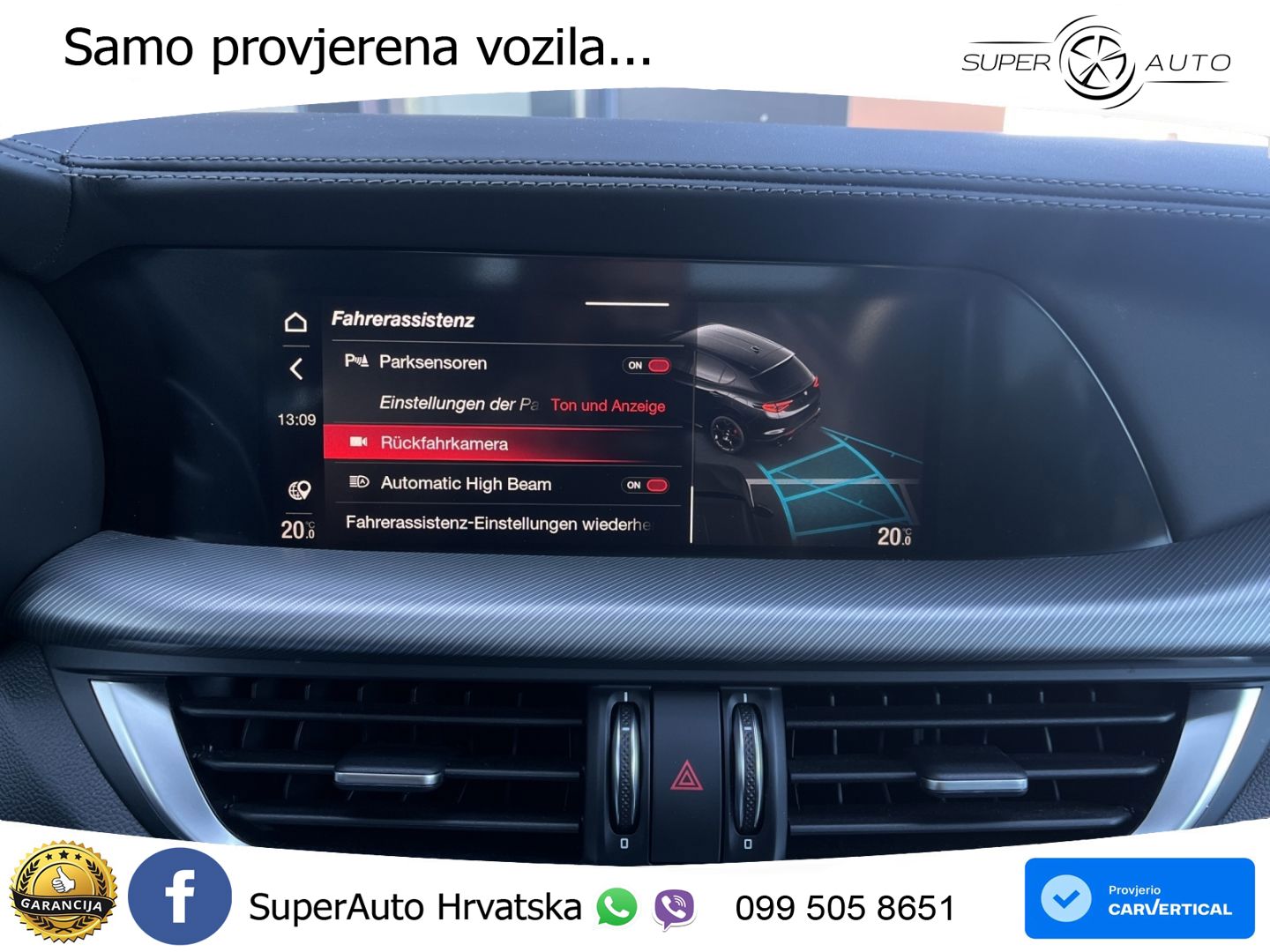 Alfa Romeo Stelvio 2.2 MultiJet II (210 KS) Q4 Automatic LED+GR SJED+ACC