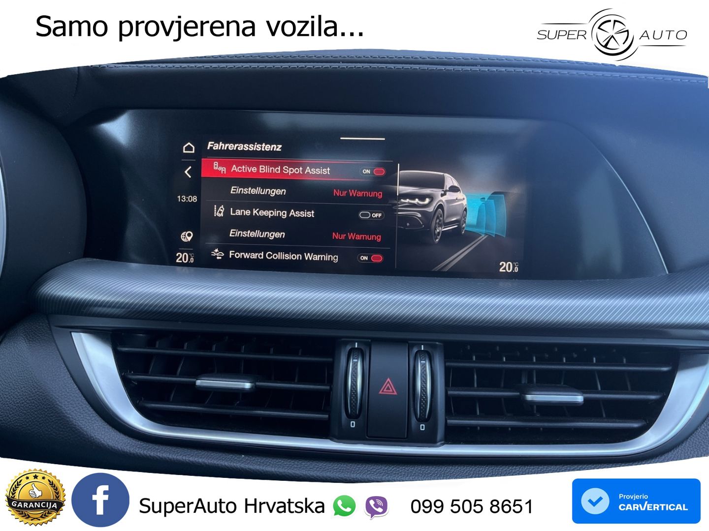 Alfa Romeo Stelvio 2.2 MultiJet II (210 KS) Q4 Automatic LED+GR SJED+ACC