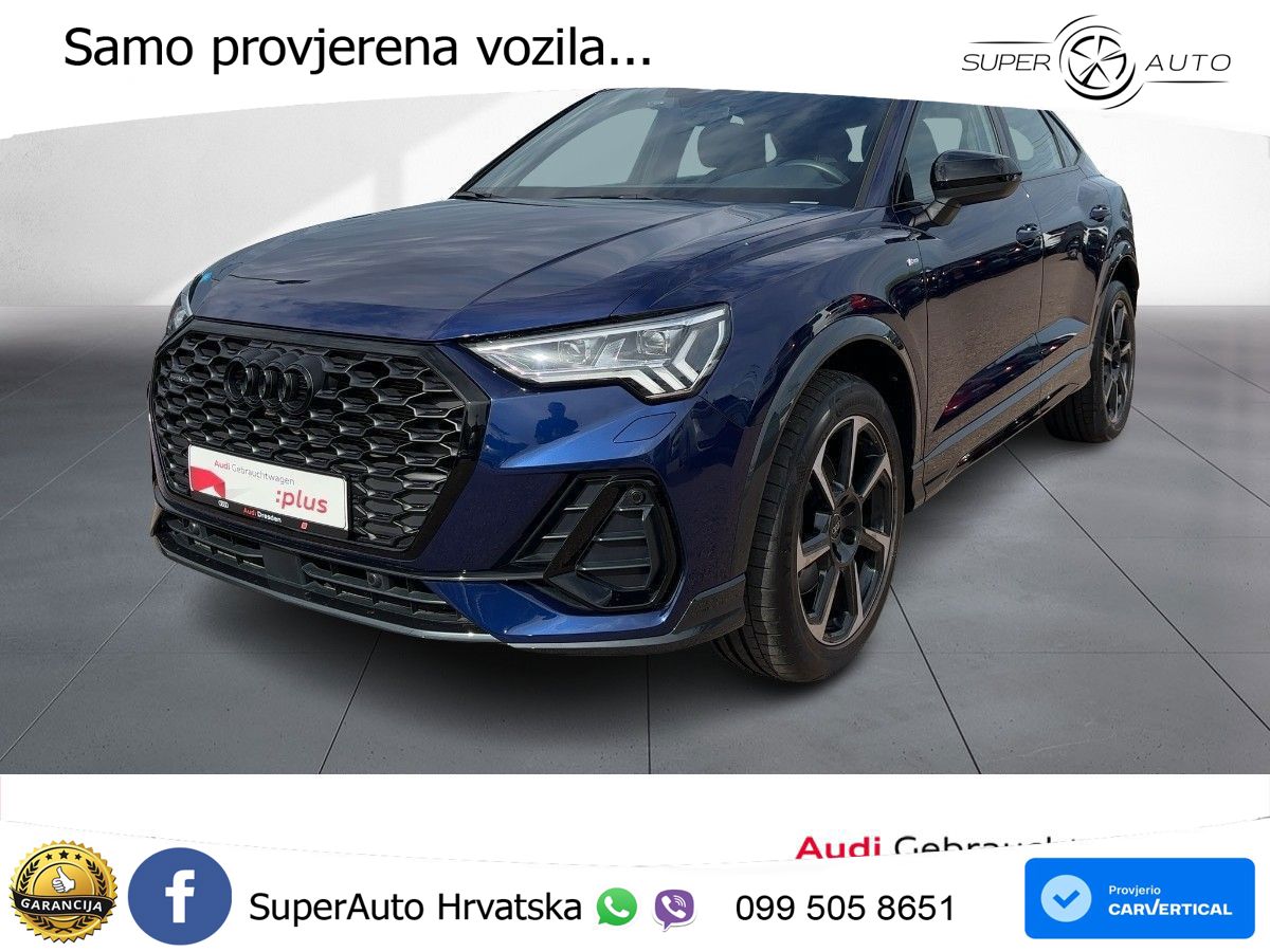 Audi Q3 II Sportback 40 TFSI (190 KS) quattro S tronic S line MATRIX+GR SJED+KAM