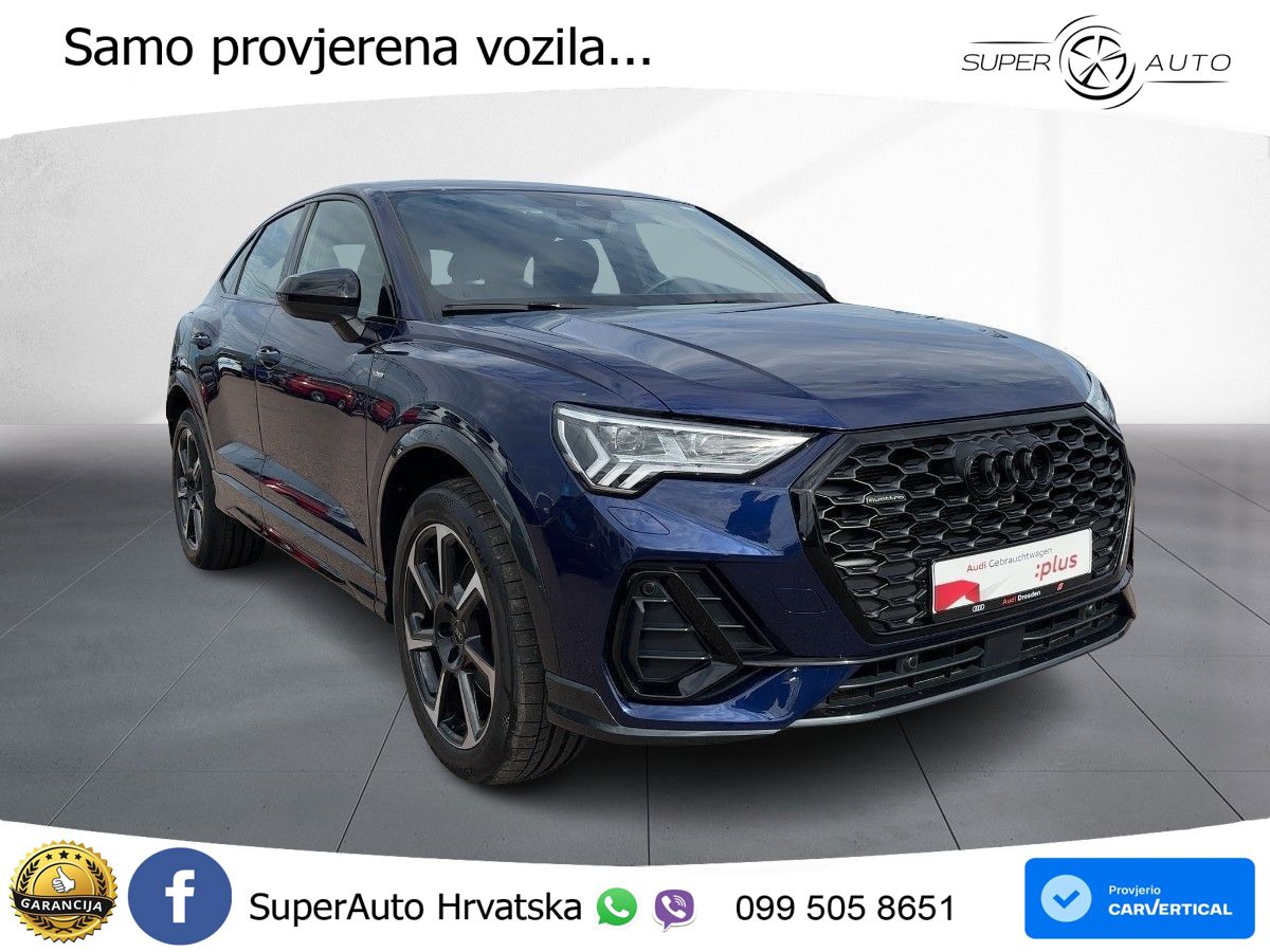 Audi Q3 II Sportback 40 TFSI (190 KS) quattro S tronic S line MATRIX+GR SJED+KAM