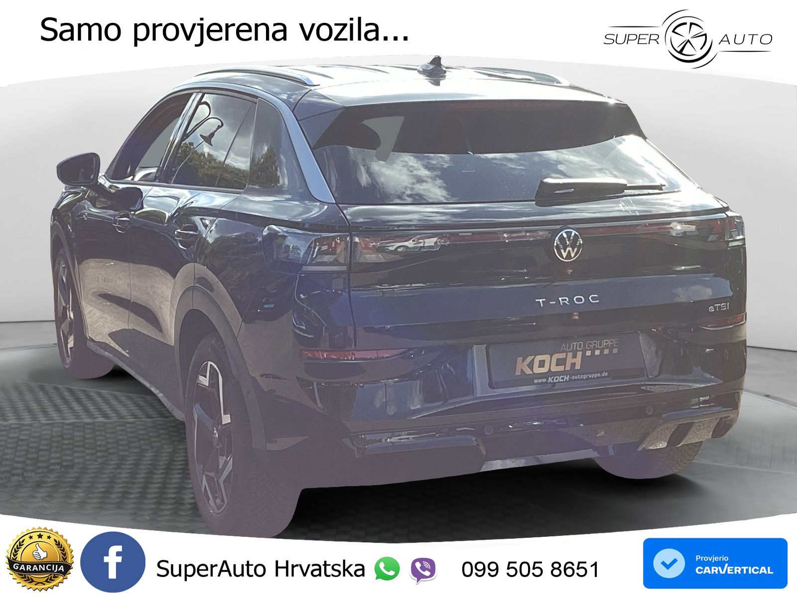Volkswagen T-Roc 1.5 eTSI (150 KS)  DSG R-Line LED+GR SJED+ACC