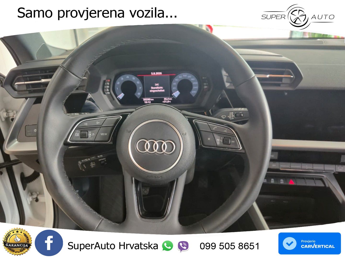 Audi A3 35 TFSI (150 KS) LED+GR SJED+ACC