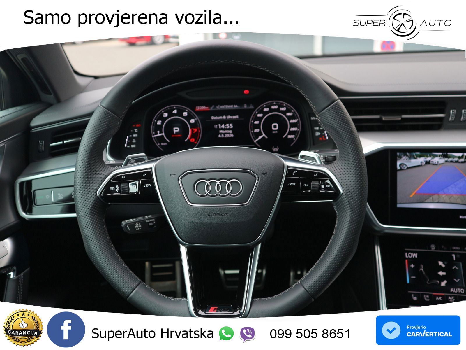 Audi RS6 Avant 4.0 TFSI V8 (600 KS) quattro Tiptronic ZRAČNI+ACC+GR SJED+KAM+PANO