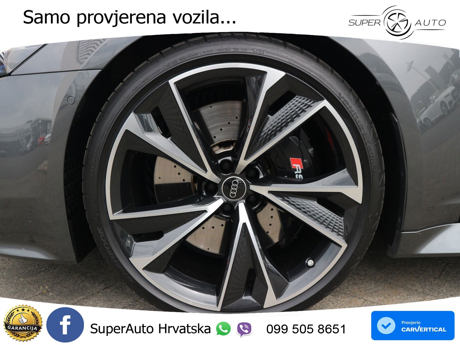 Audi RS6 Avant 4.0 TFSI V8 (600 KS) quattro Tiptronic ZRAČNI+ACC+GR SJED+KAM+PANO